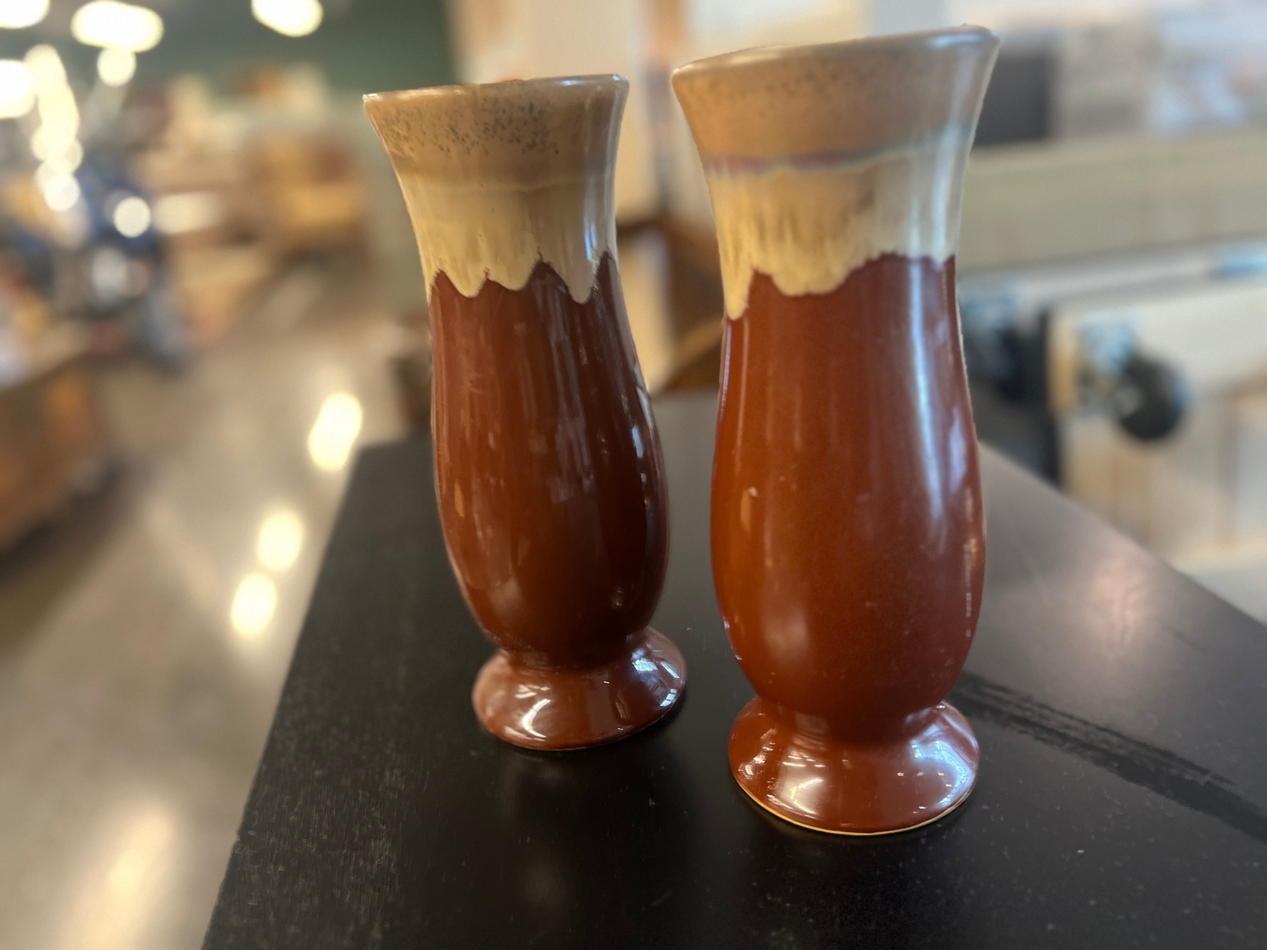 Brown Ceramic Vases (SET OF 2)