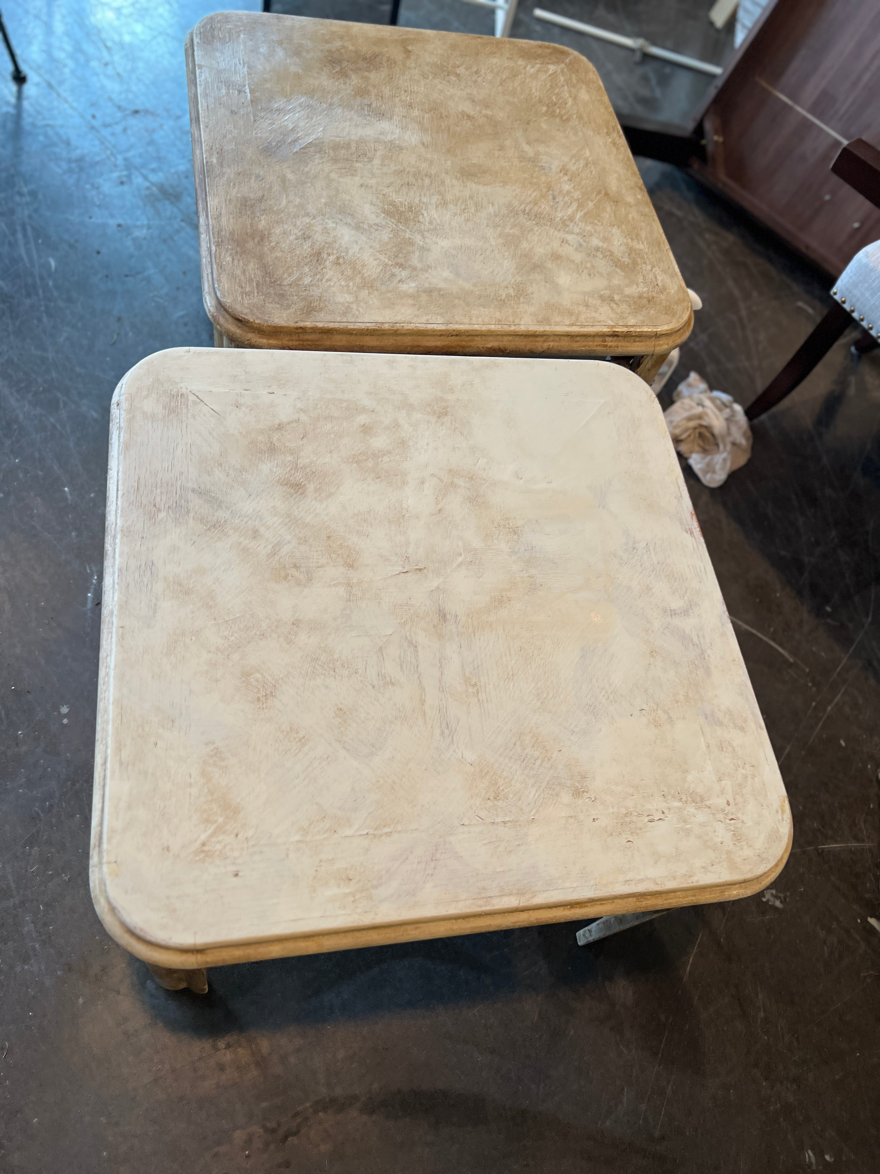 Shabby Chic Farm house Accent Tables (SET OF 2)