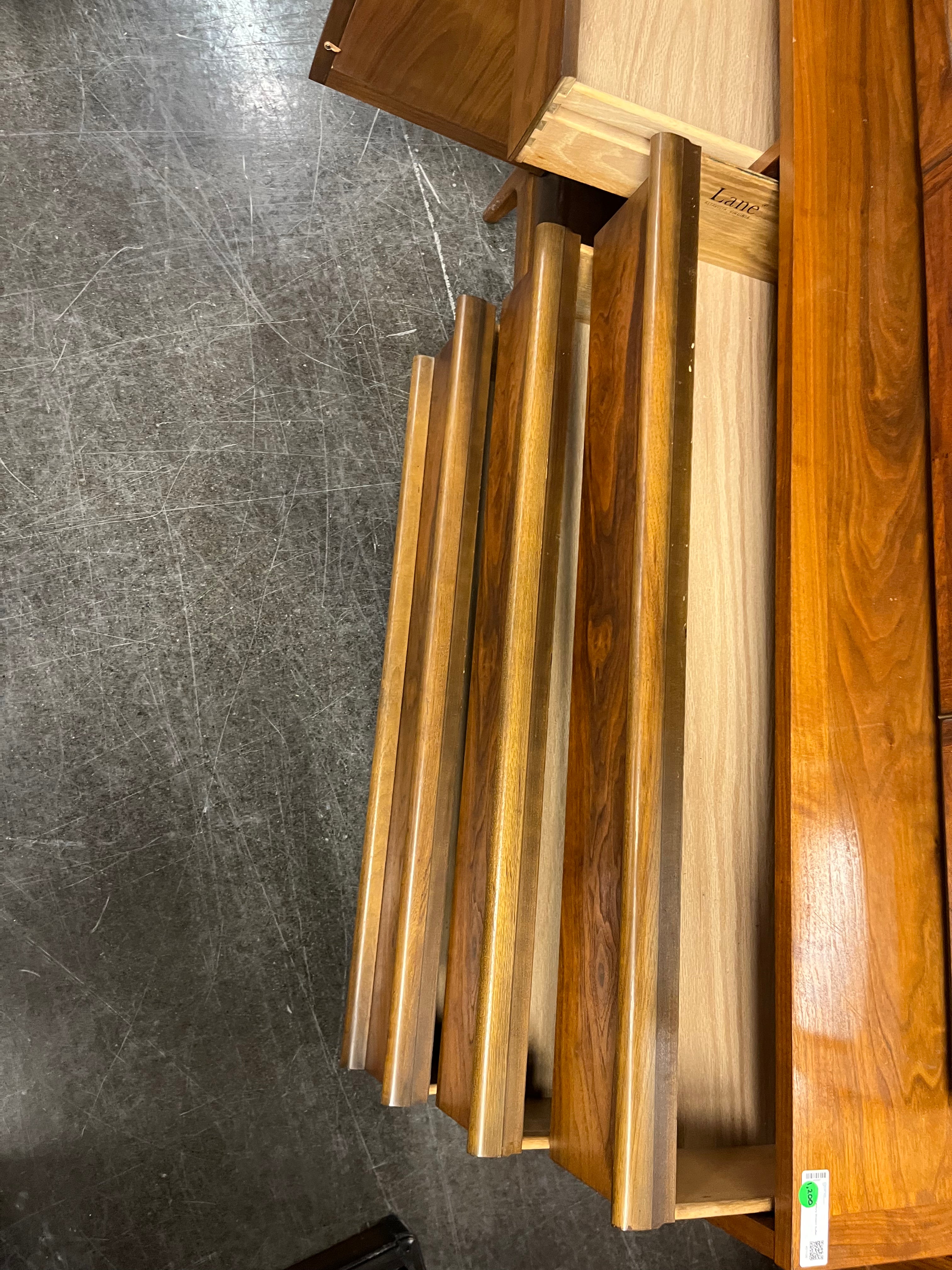 Lane Mid Century Modern Sideboard Buffet Display Case - Simply Stunning