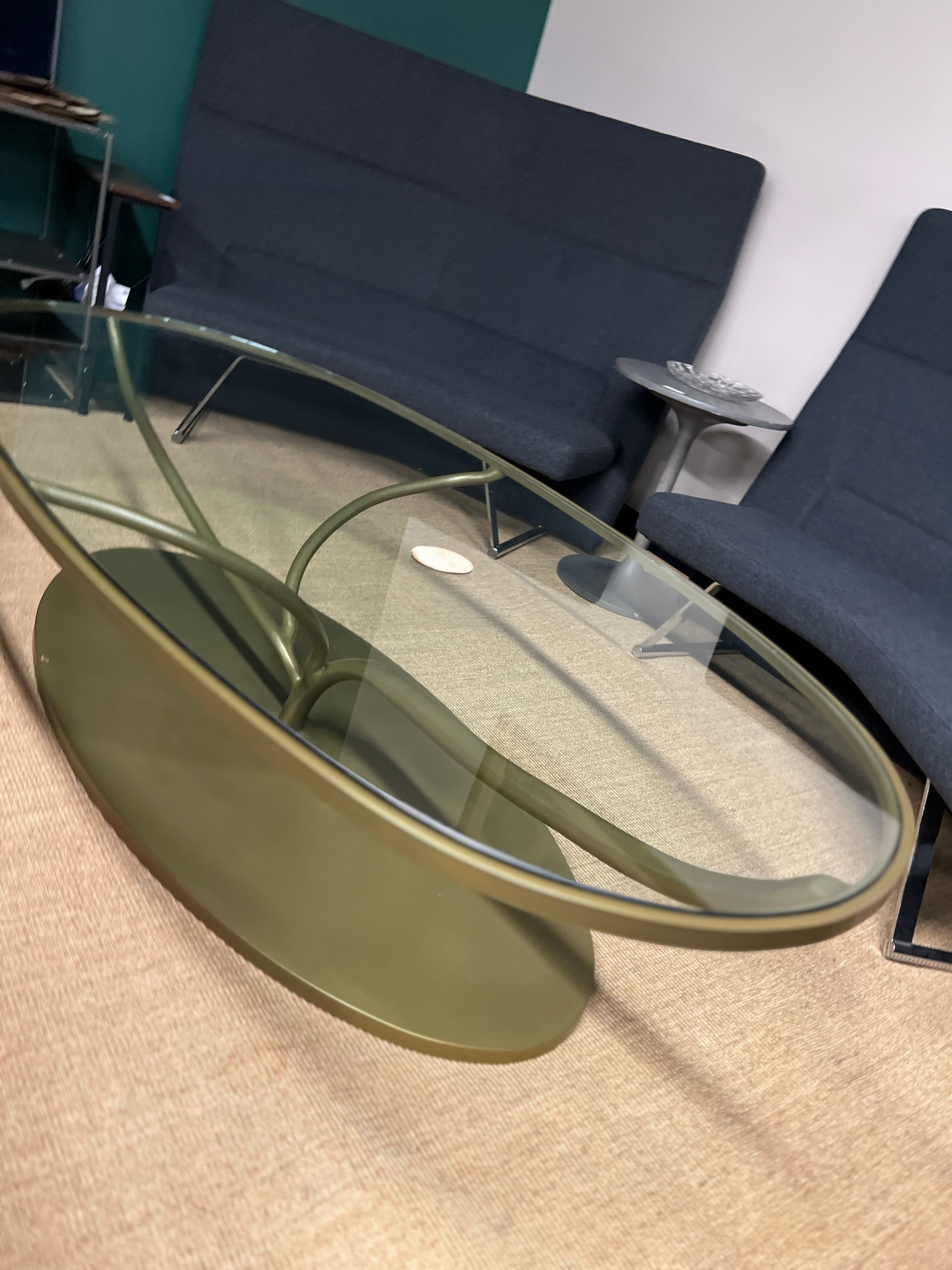 Oval Vine Metal Coffee Table