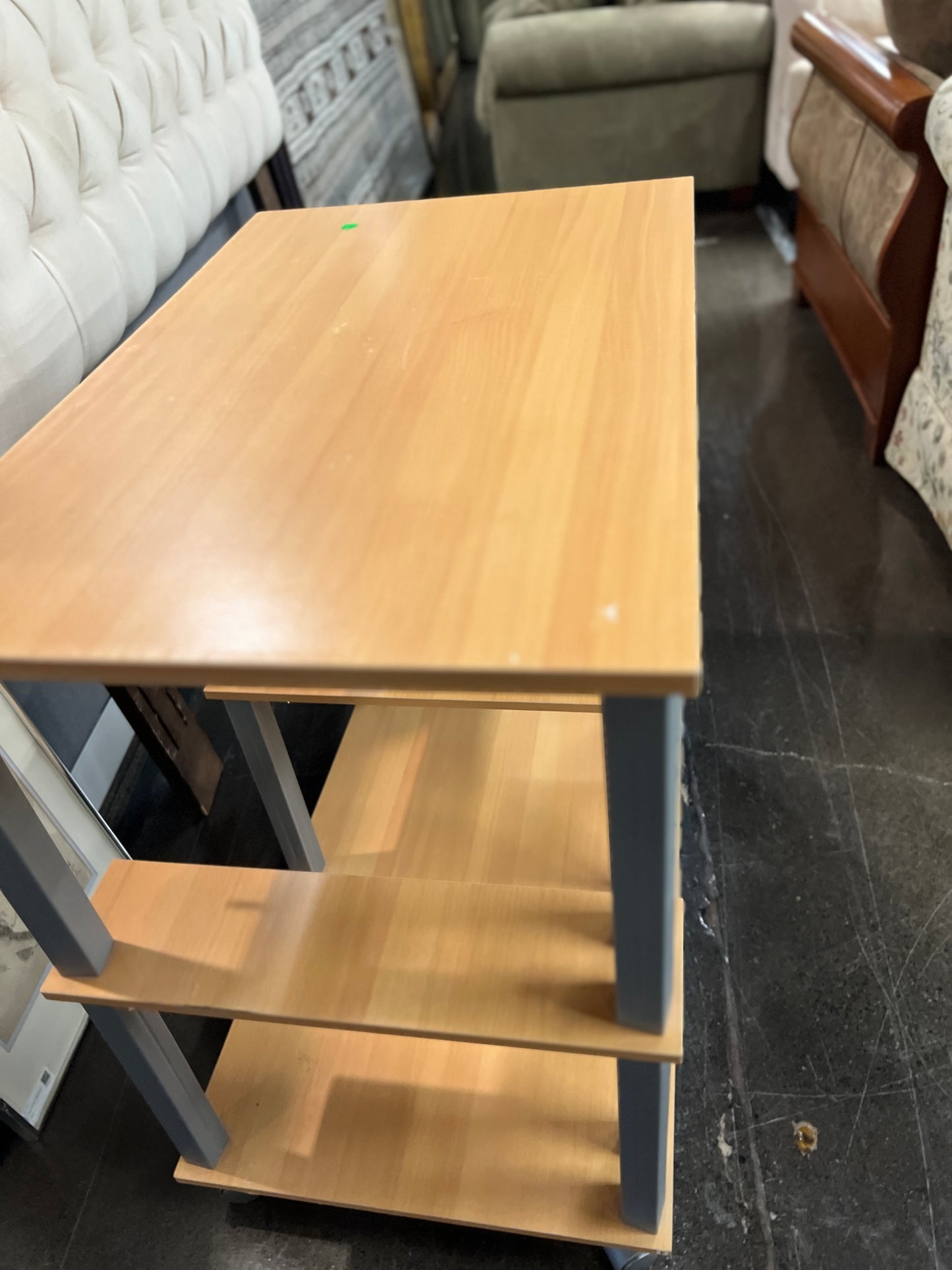 Oak Rolling Desk.
