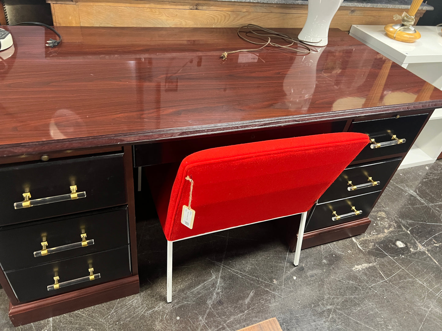 Hekman Desk with Clear Handles
