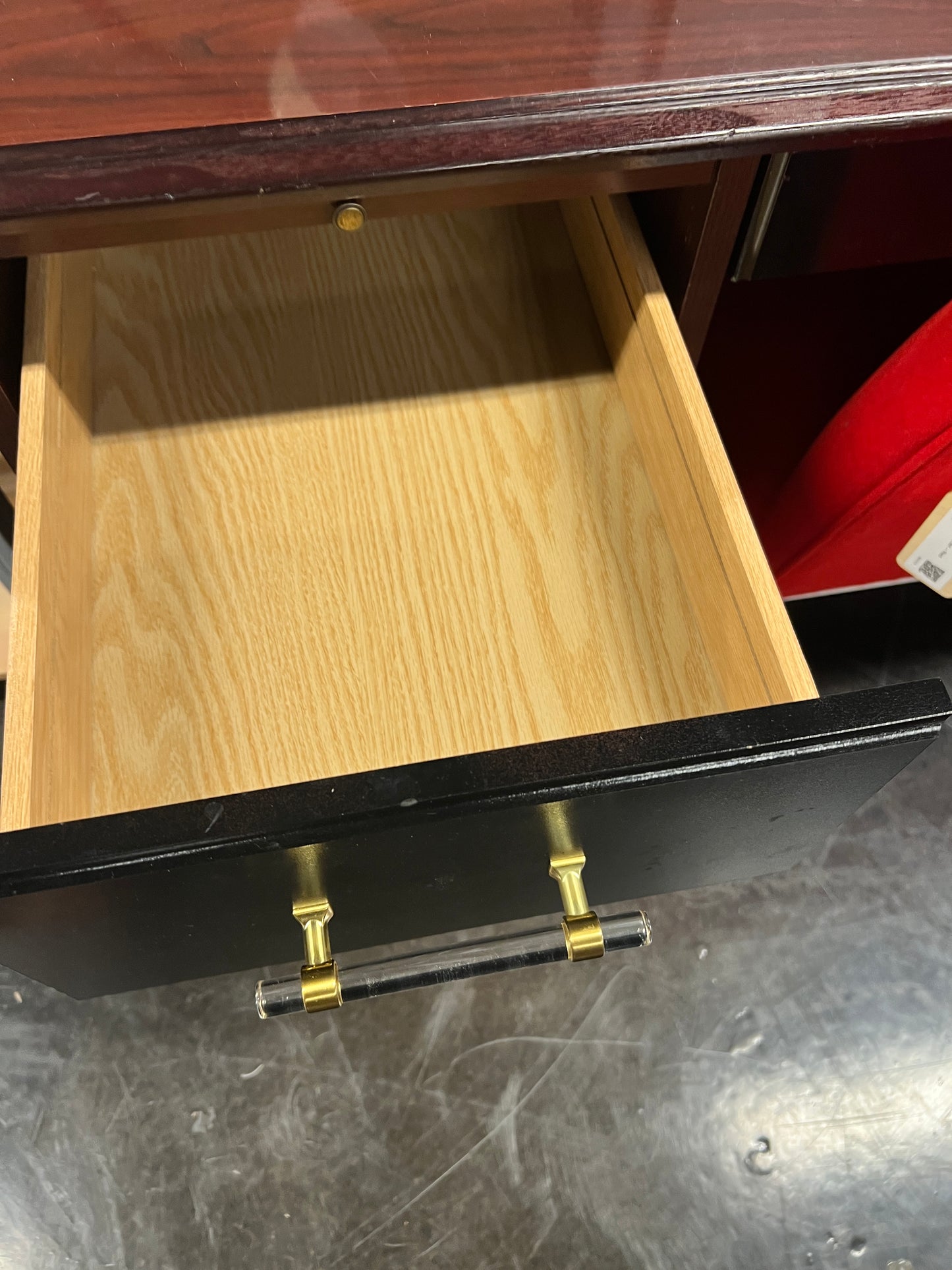 Hekman Desk with Clear Handles