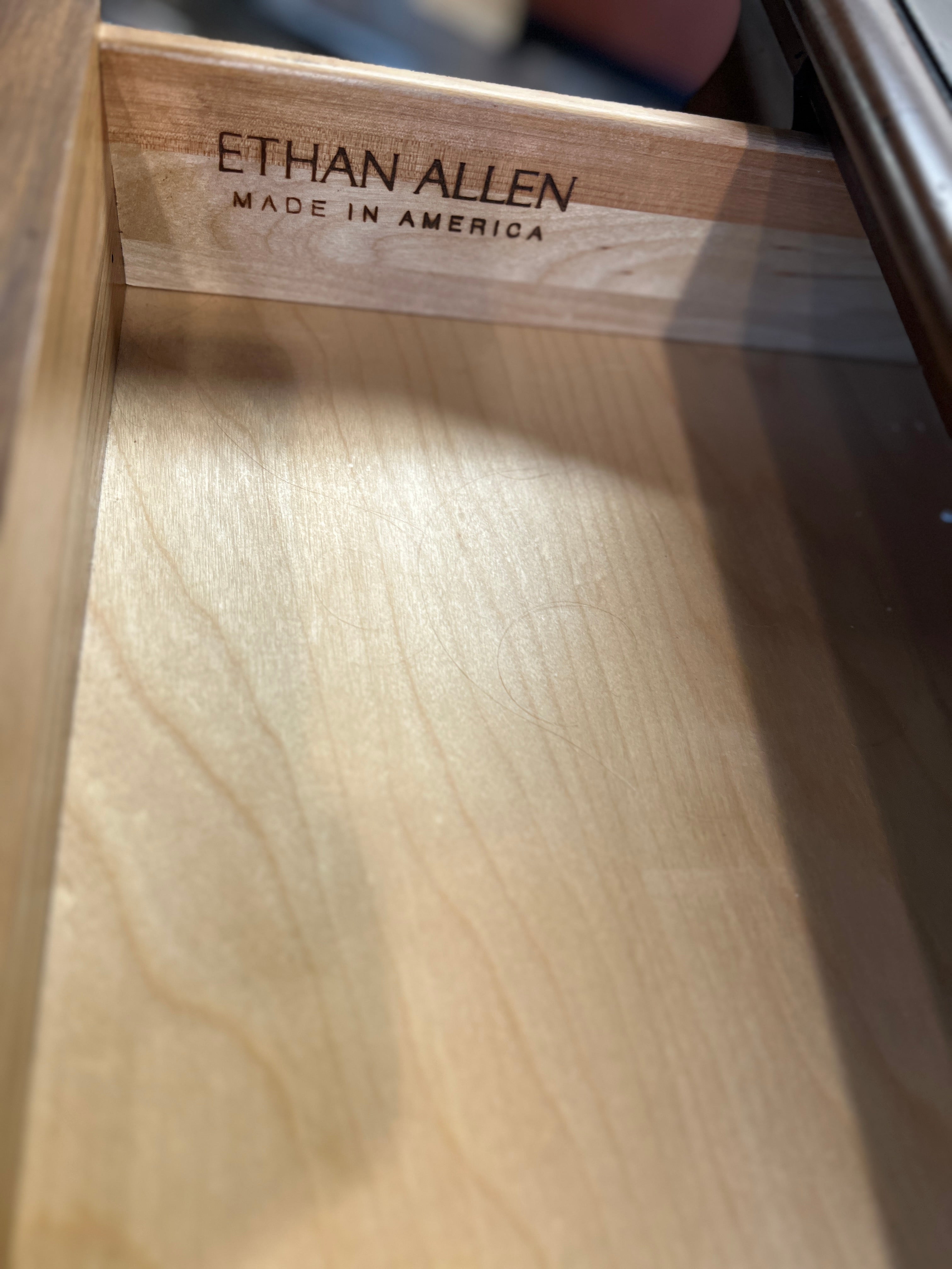 Ethan Allen 3 Drawer Daryn Night Table