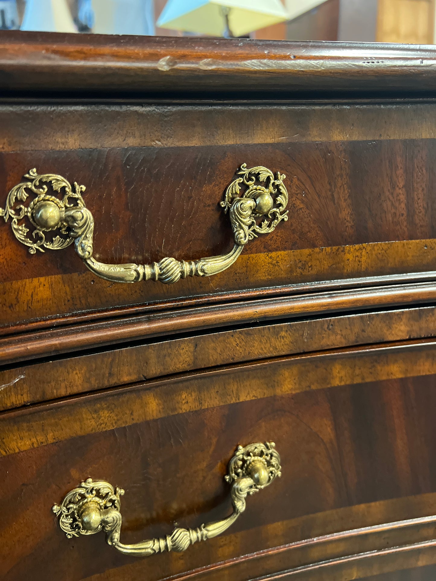 Maitland Smith Green Leather Top Executive Desk