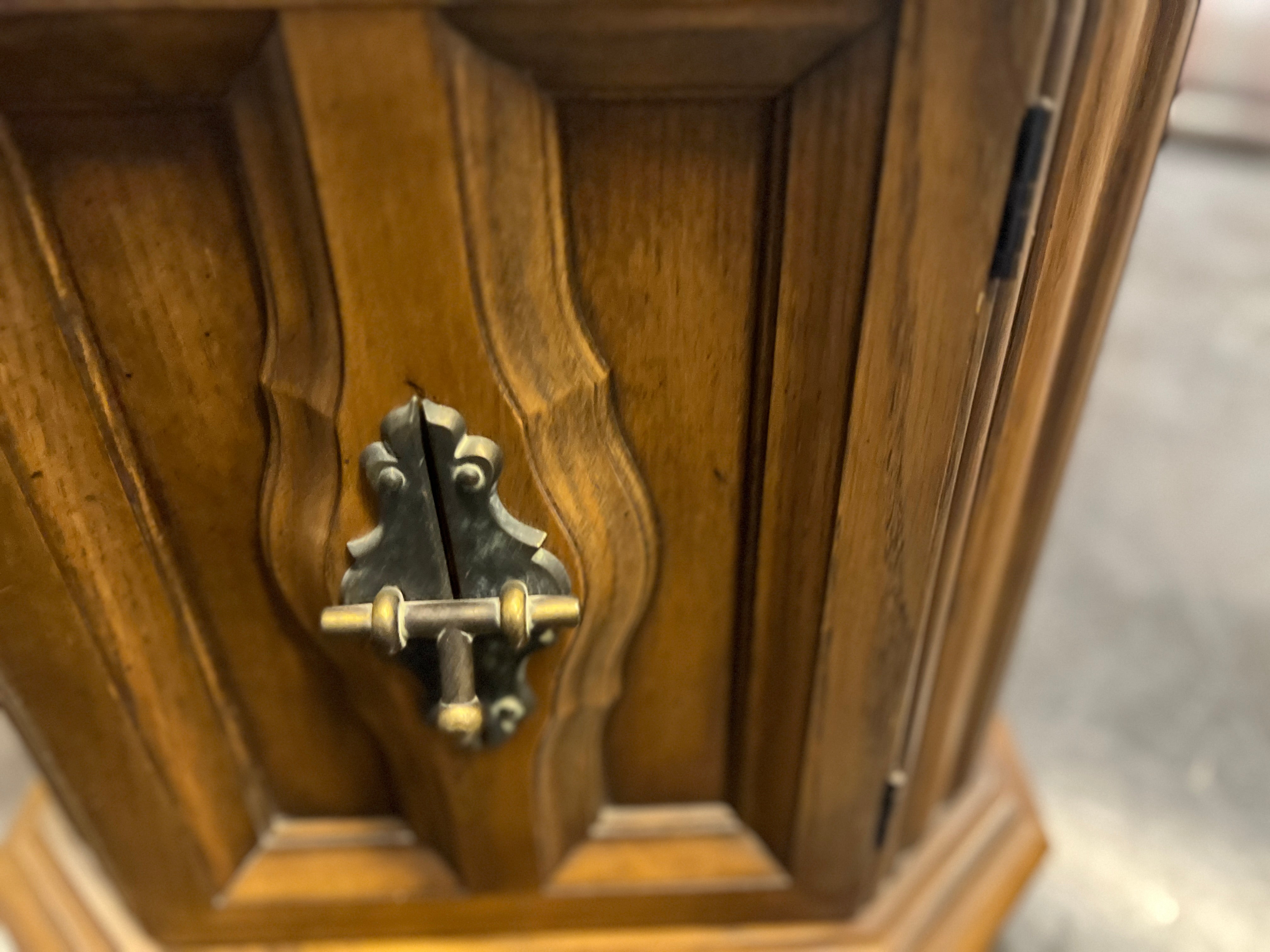 Large Square 2 Door End Table