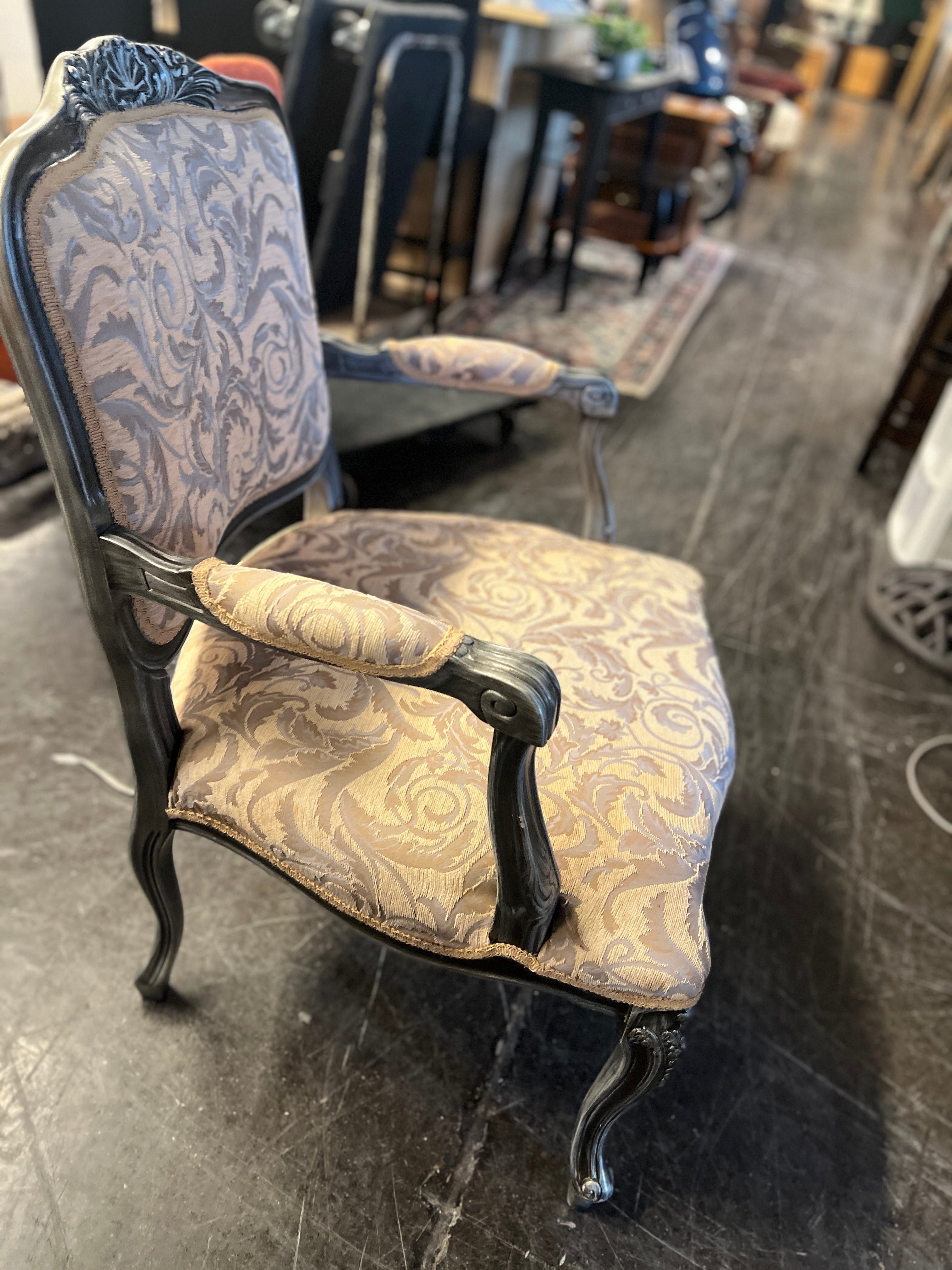 Hollywood Regency Style Accent Chair