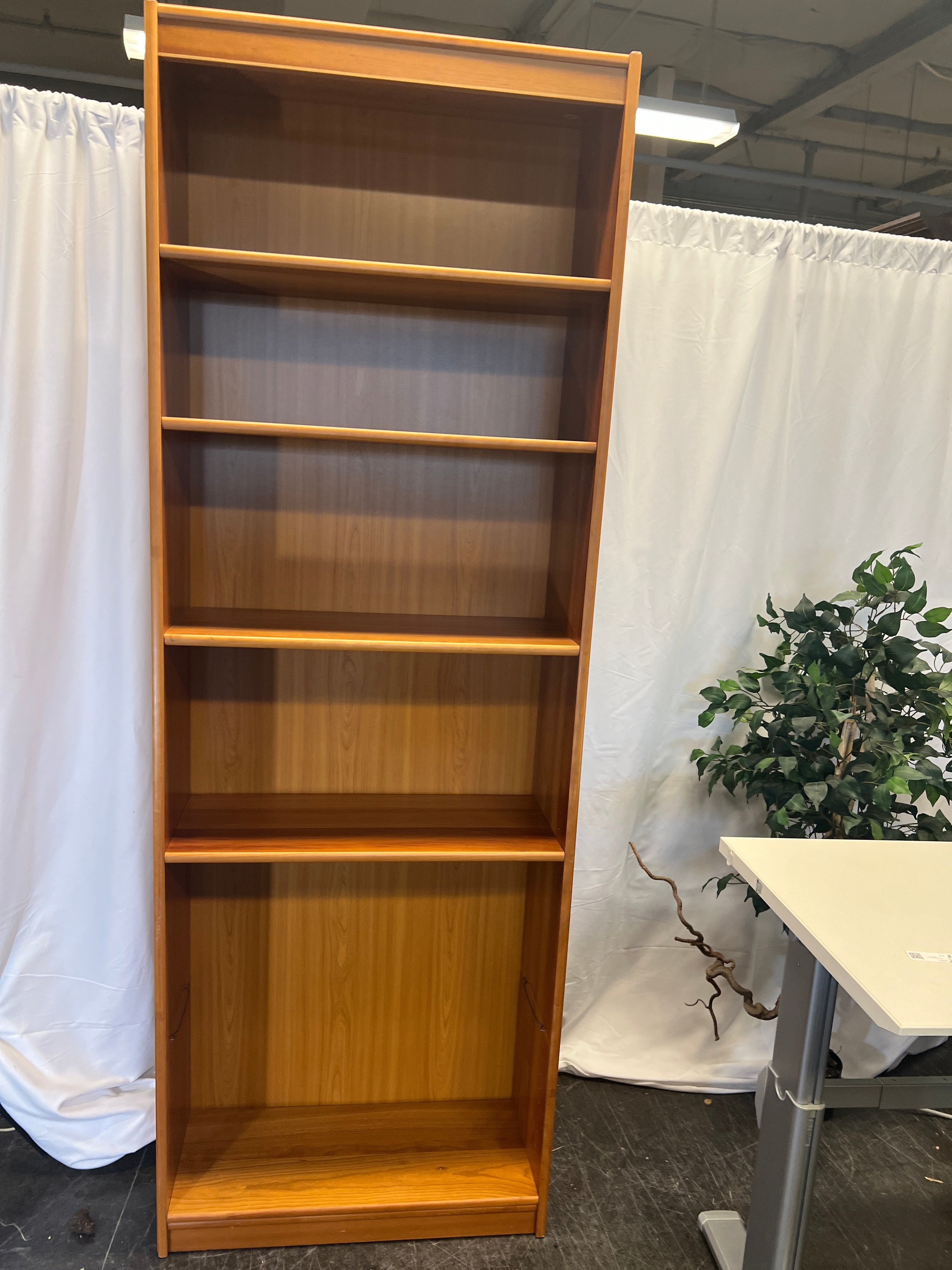 6 Shelf Wood Bookcase