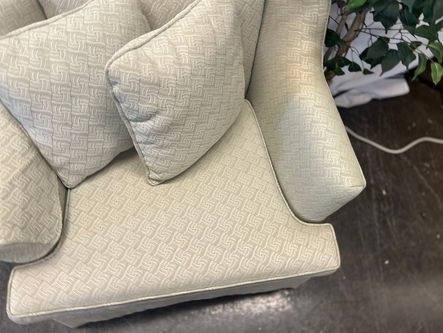 Silver Swivel Accent Chair