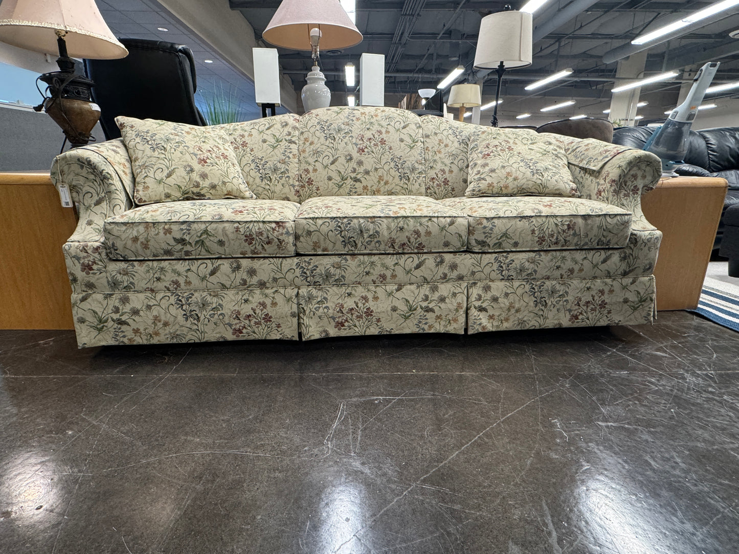 Floral Sofa Couch Flexsteel