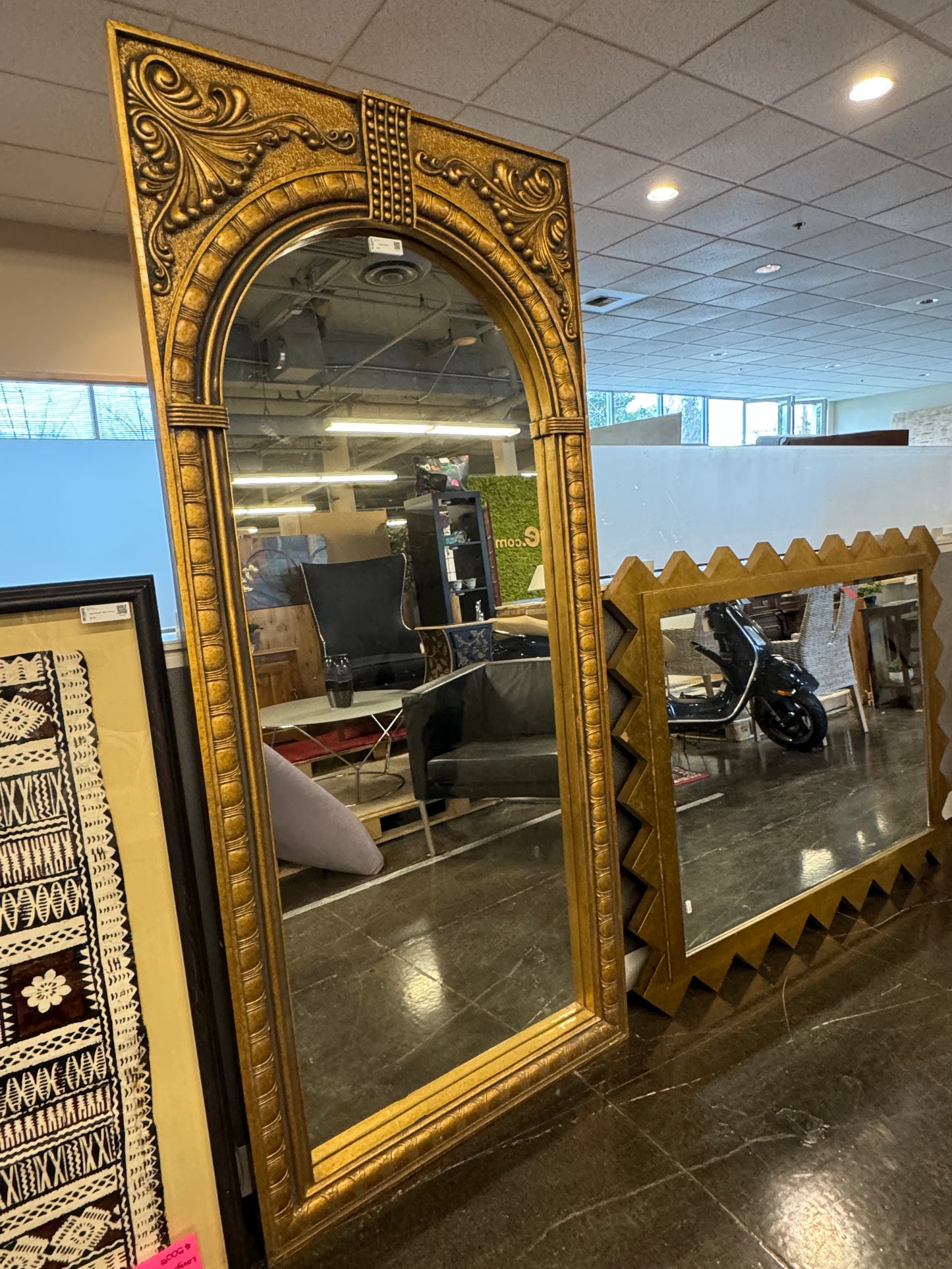 Ornate Tuscan Anthropologie-Style Mirror – 78” Tall