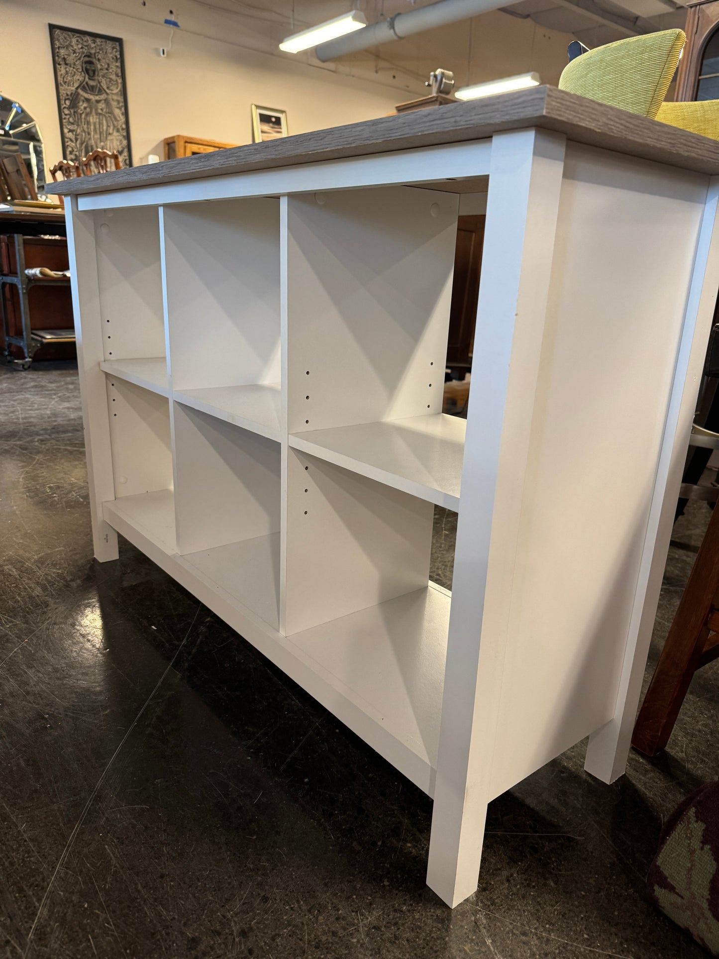 Entry Console With 6 Cubby
