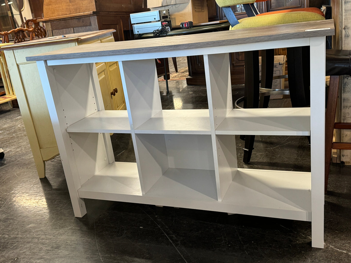 Entry Console With 6 Cubby