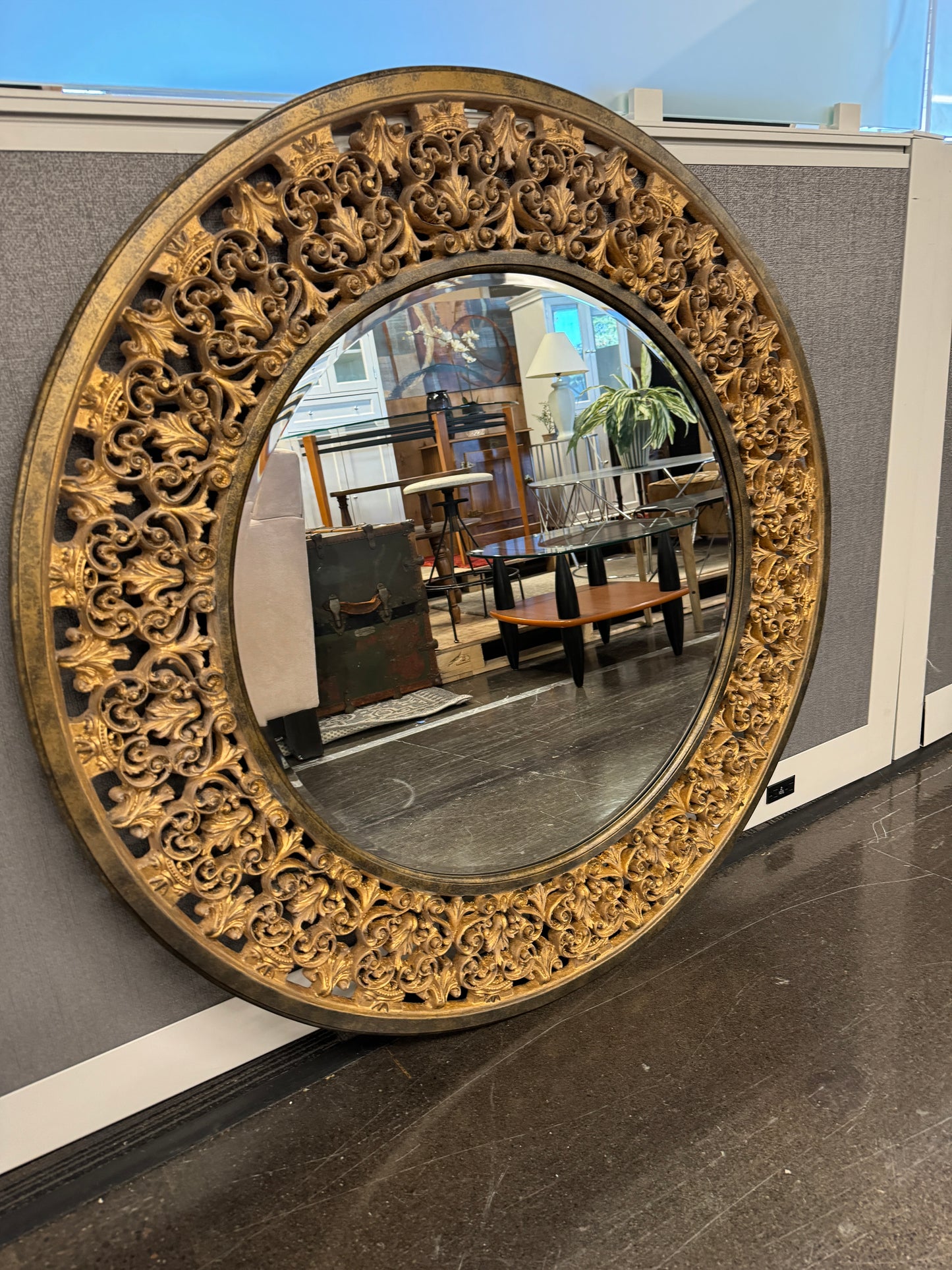 Ethan Allen, Round Florentine Mirror