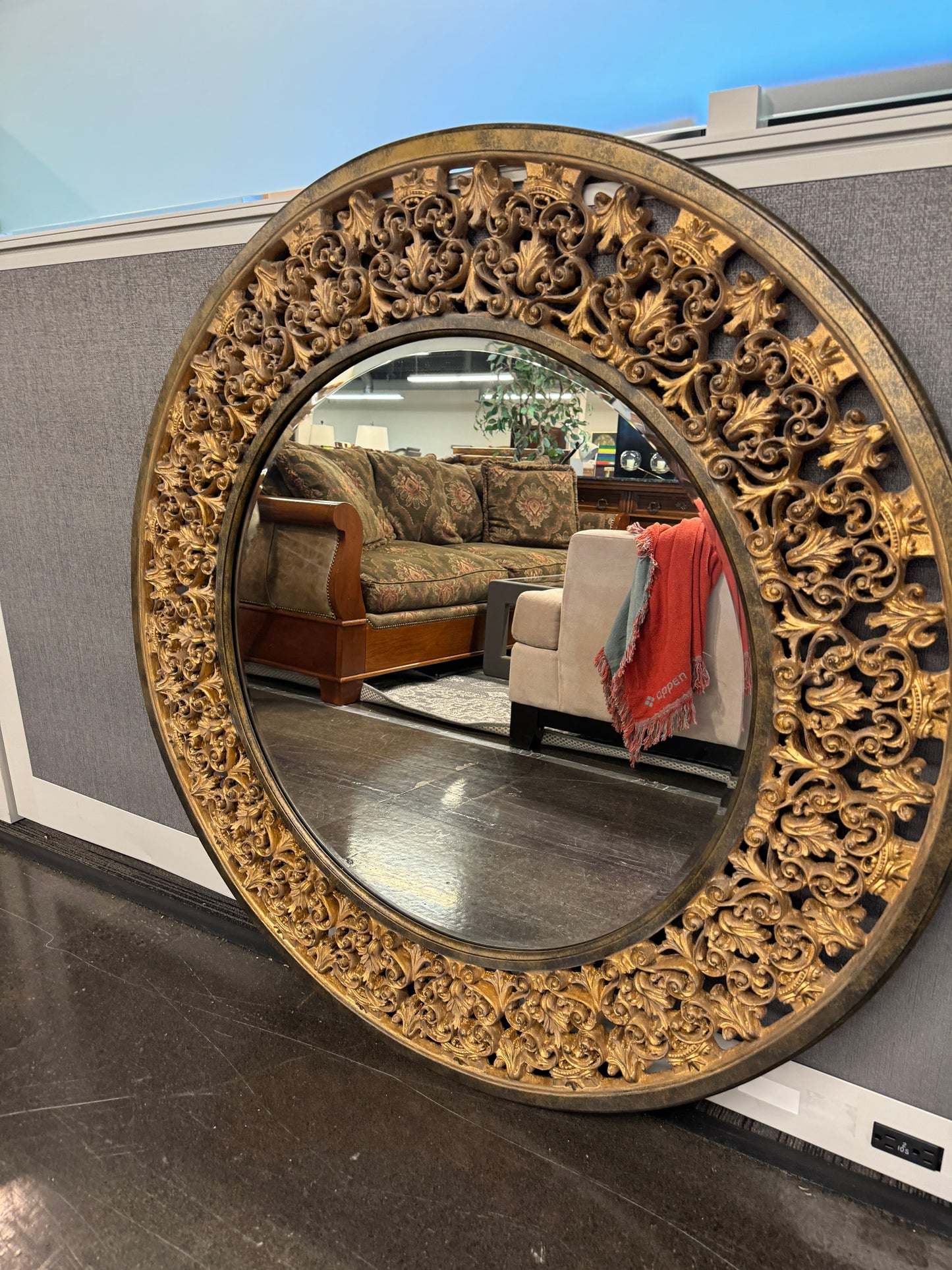 Ethan Allen, Round Florentine Mirror