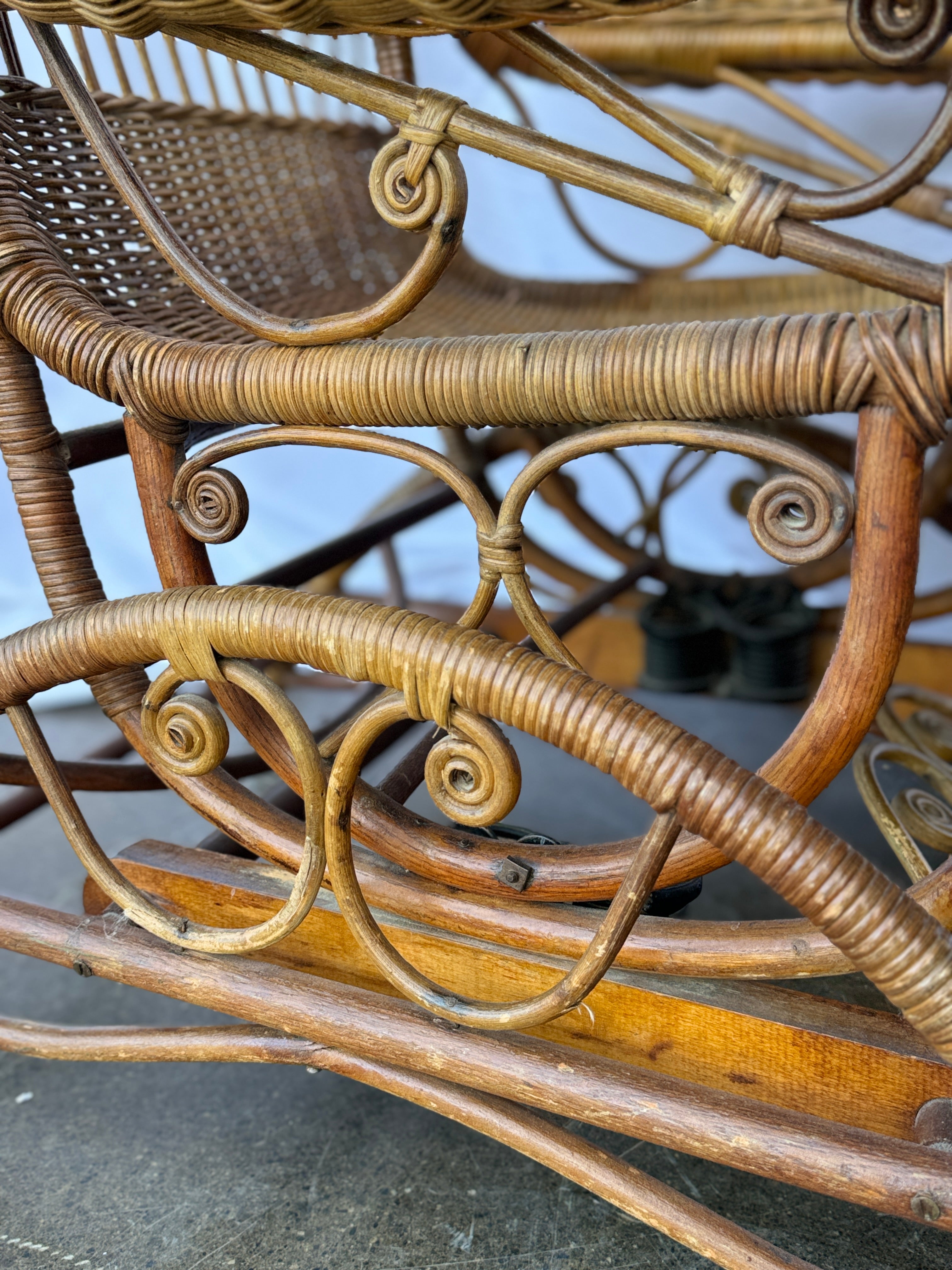 Vintage Wicker Rocker