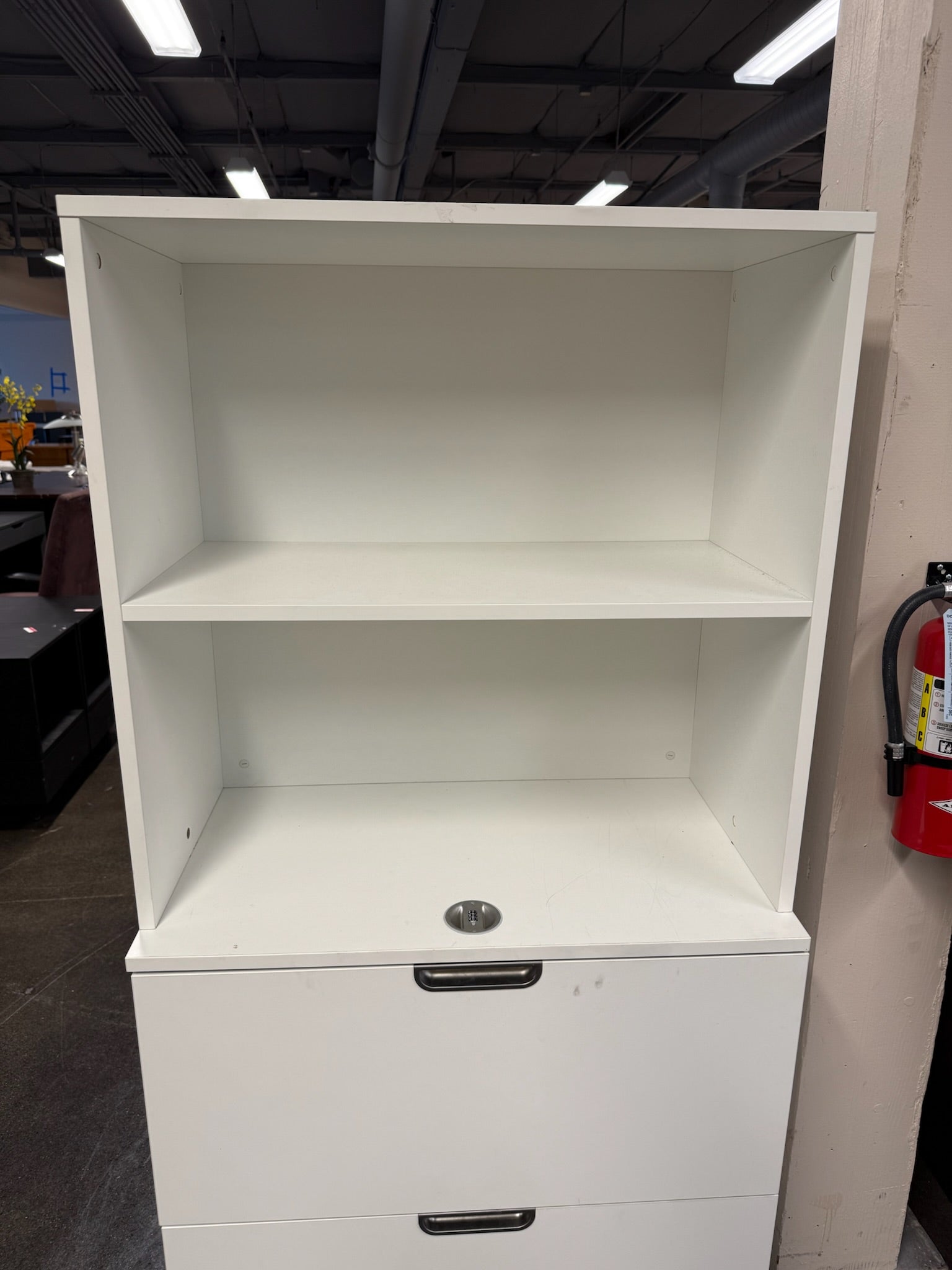 White Locked Office Buffet