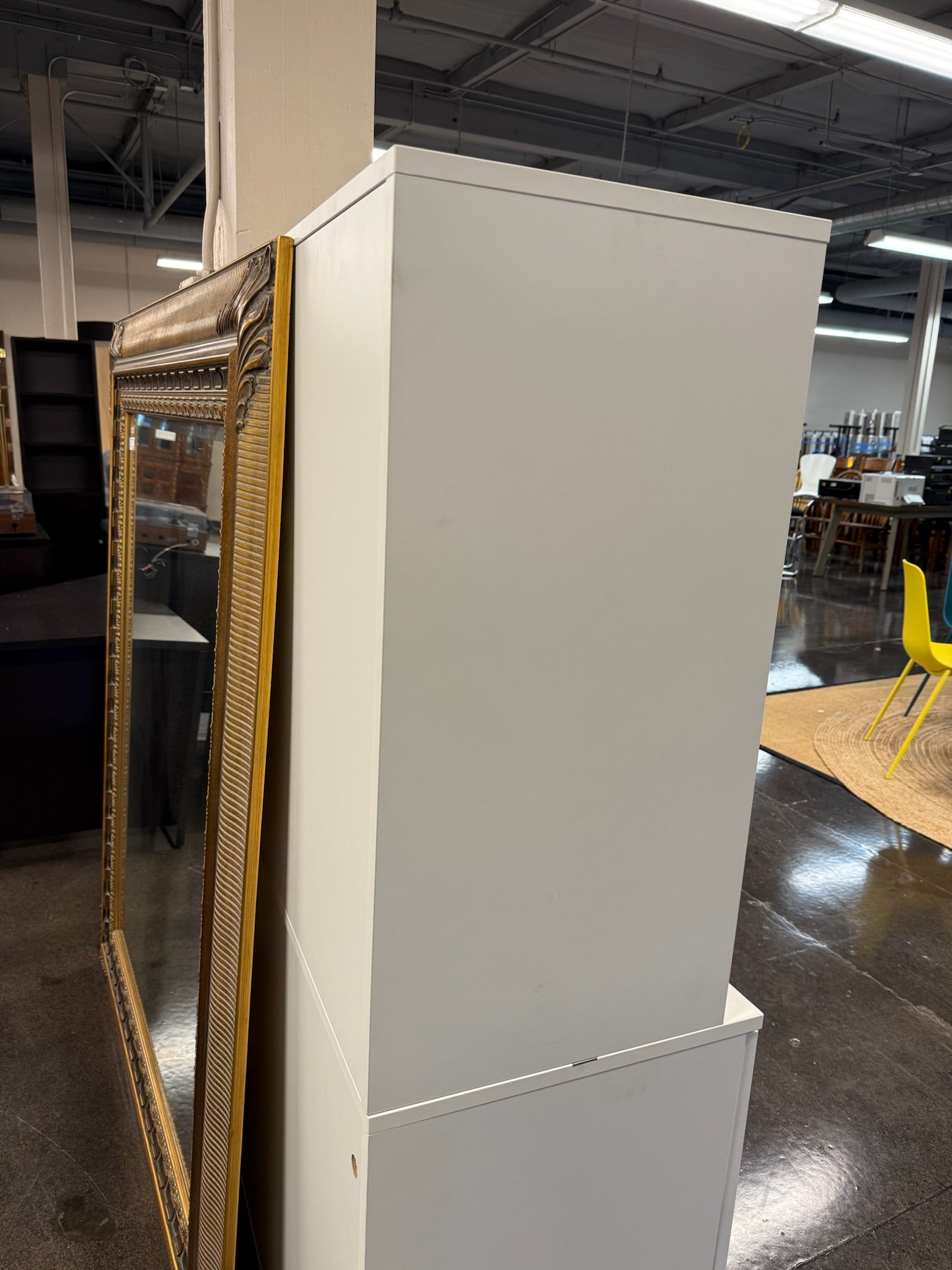 White Locked Office Buffet