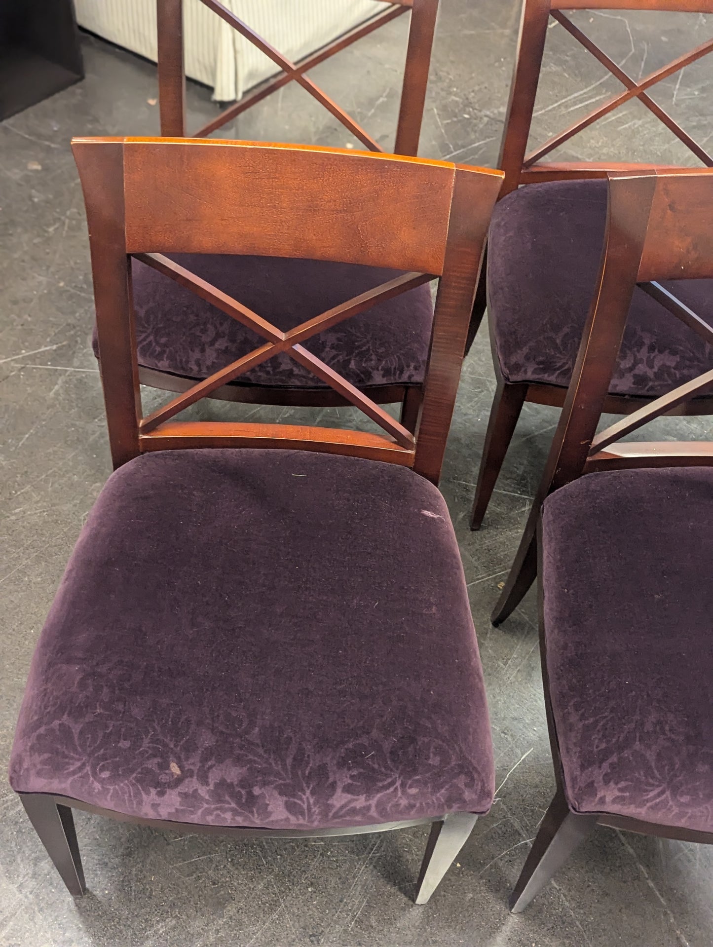 SET OF 4 Baker Upholstered Chairs