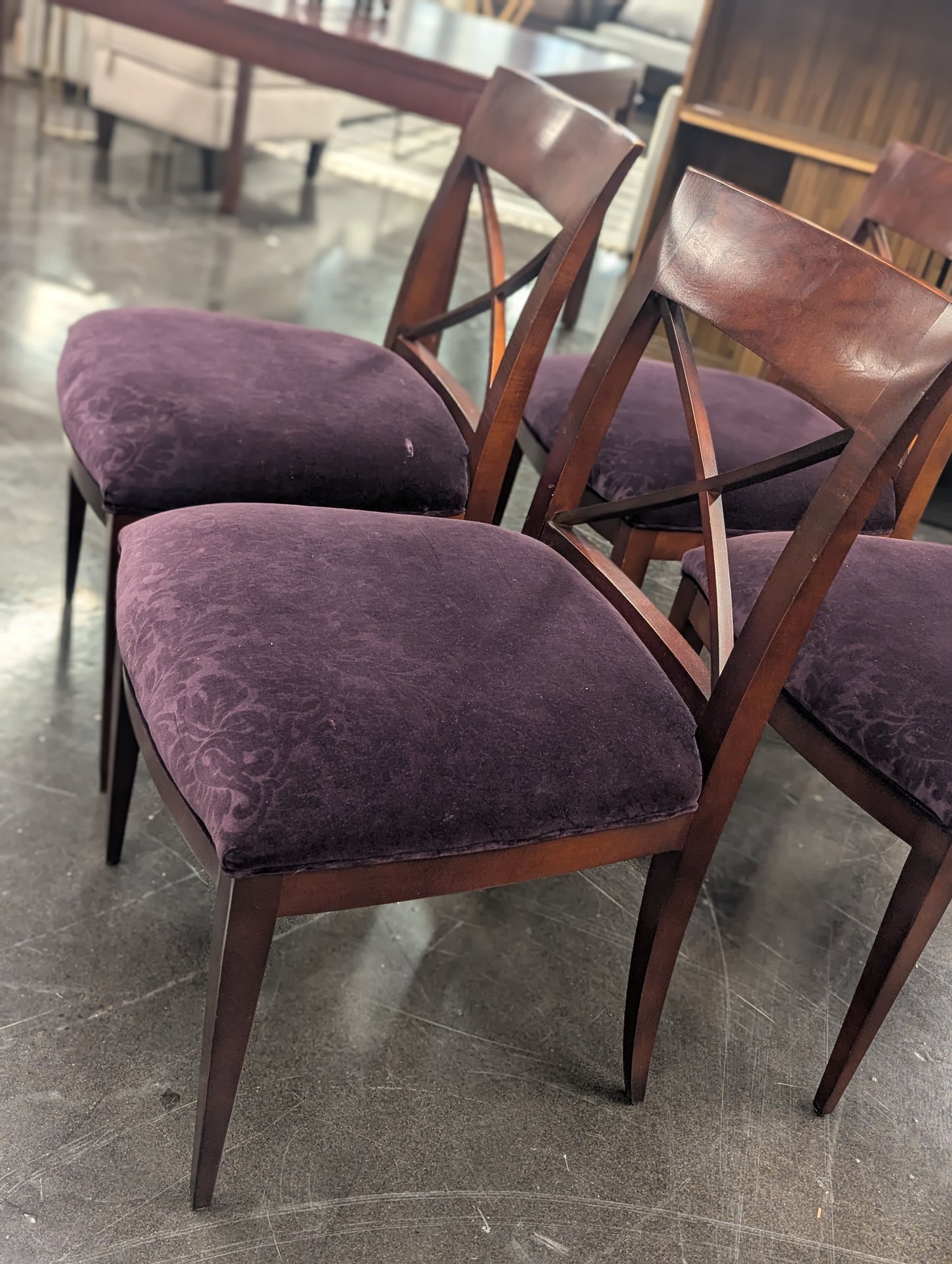 SET OF 4 Baker Upholstered Chairs