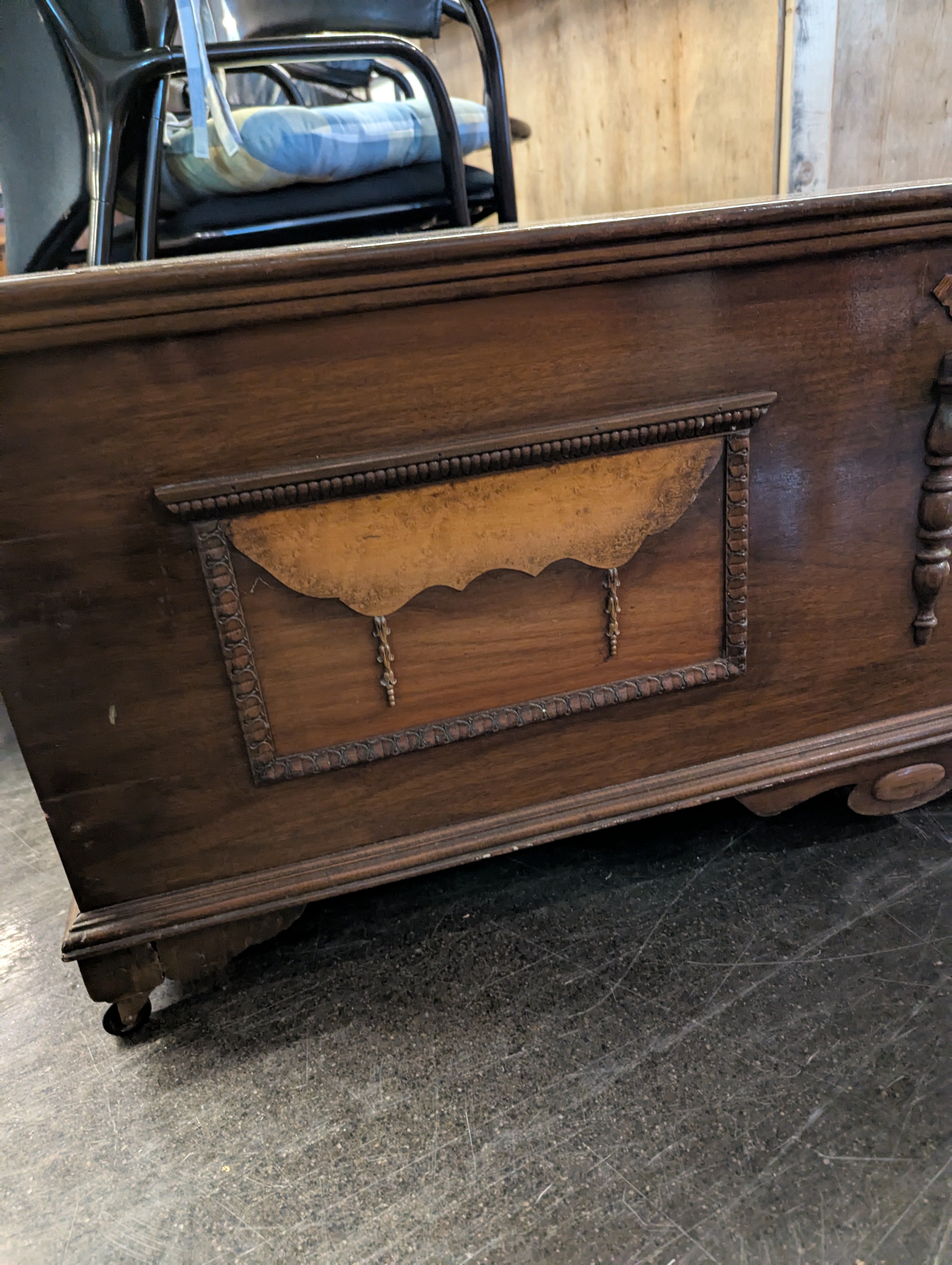 1930'5-40's Hope Chest/Trunk With Key