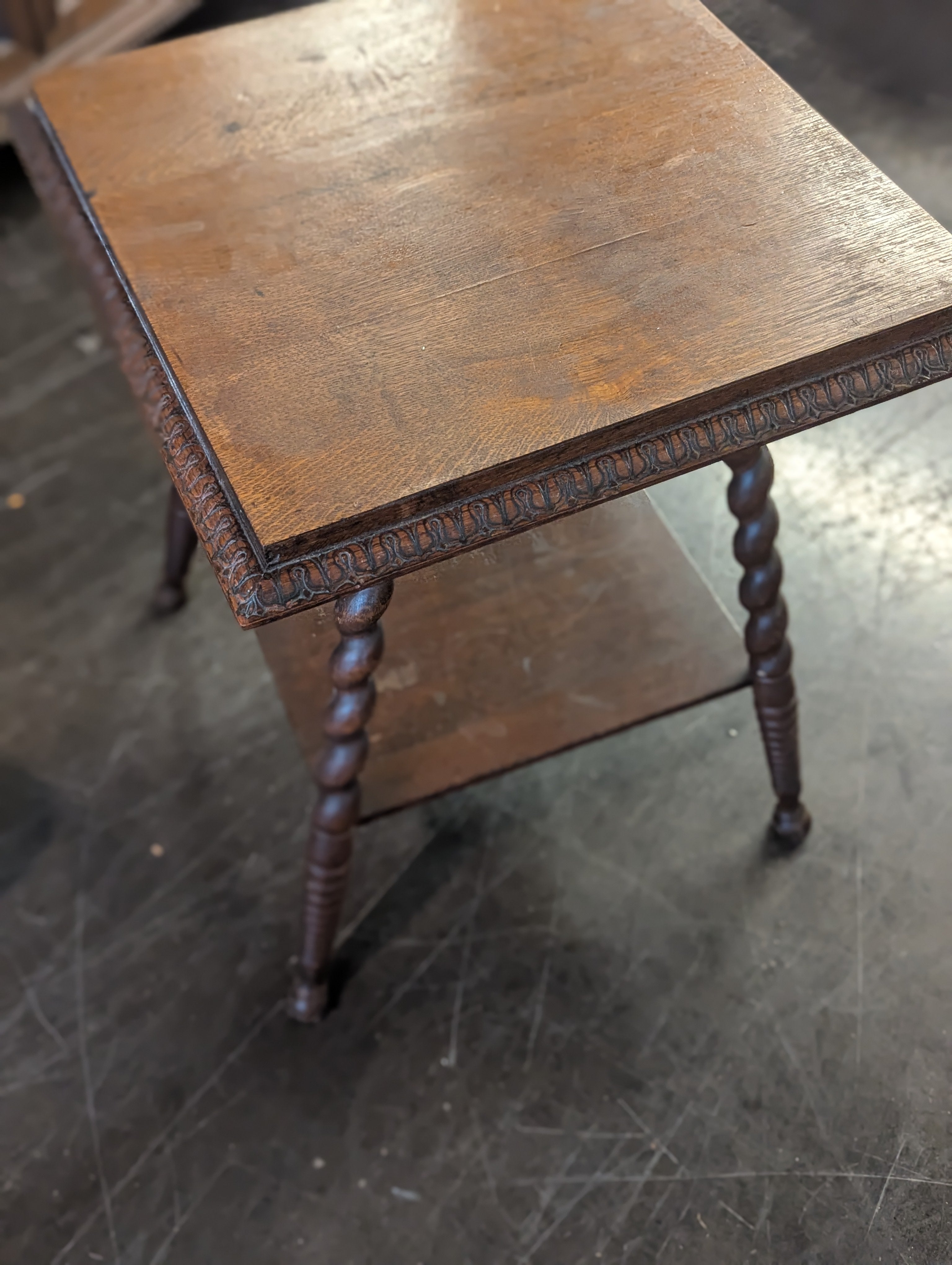 Square 2 Tier Accent Table