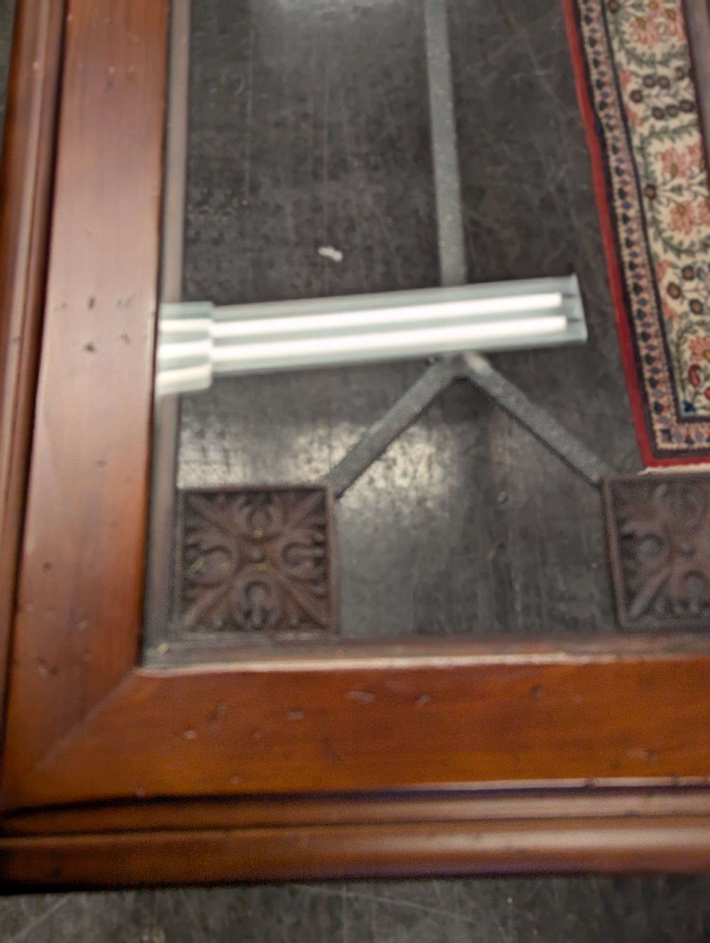 Metal and Wood Console/Entry Table