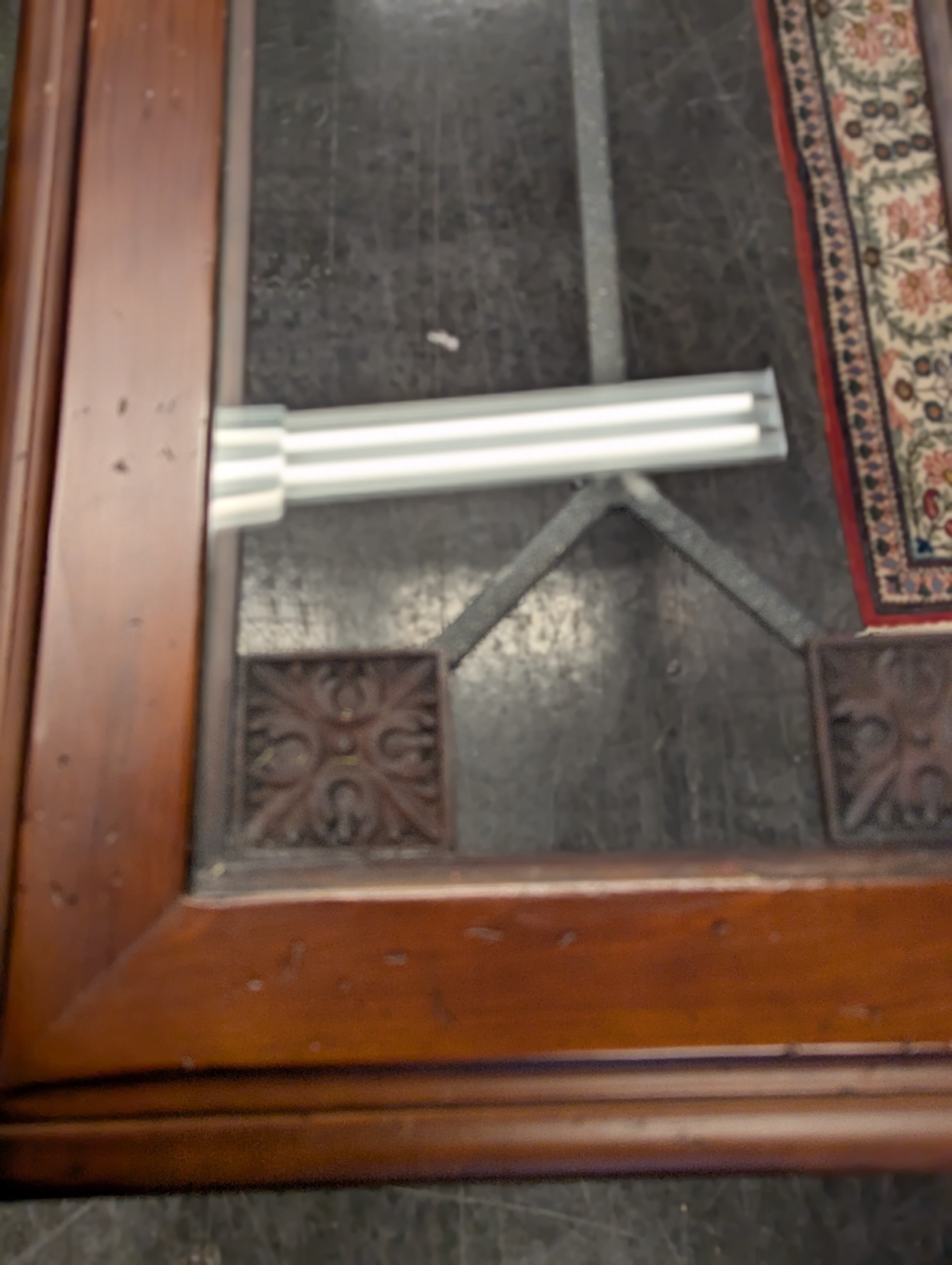 Metal and Wood Console/Entry Table