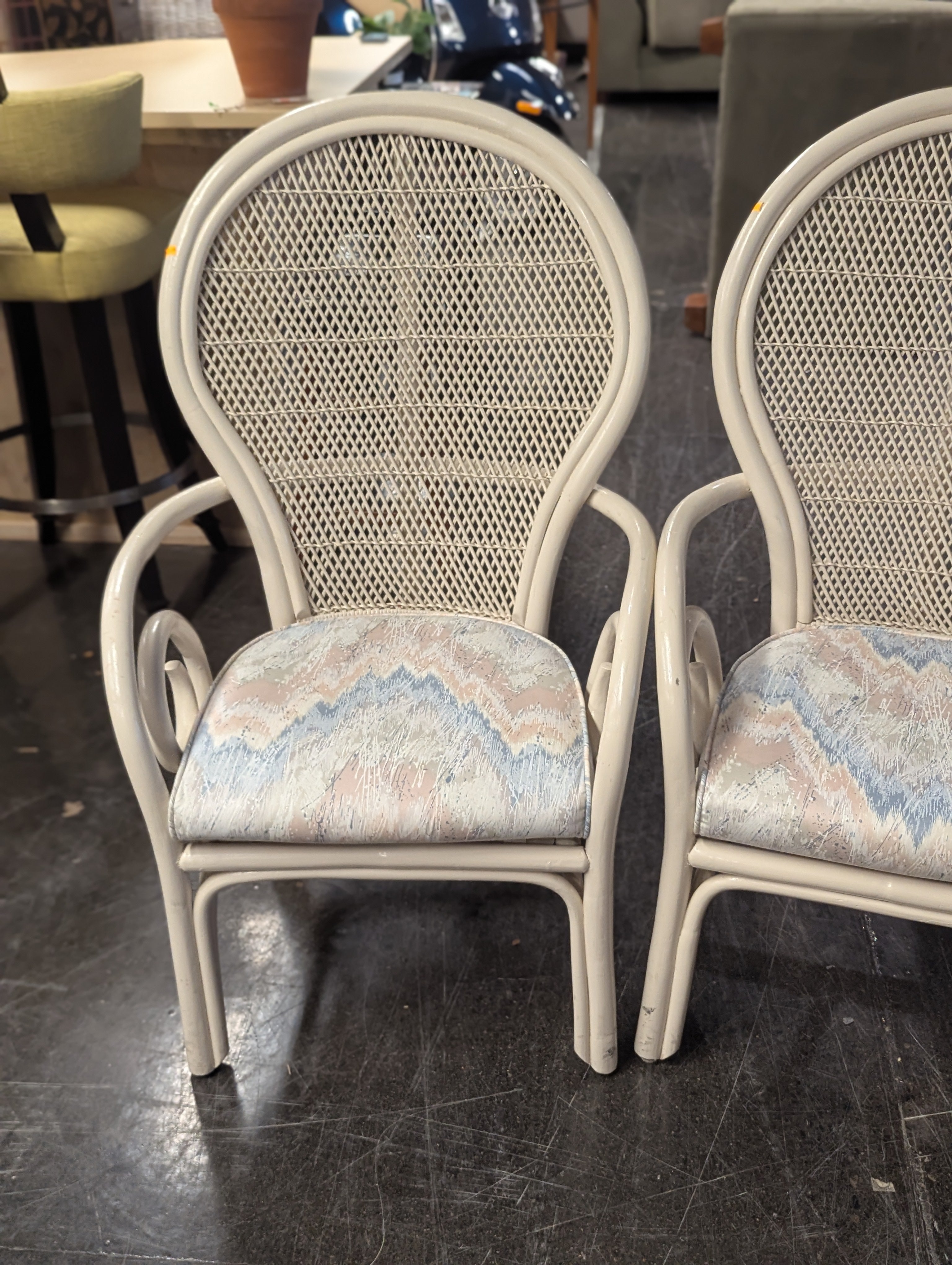 Palm Beach Regency Rattan Chairs (Set Of 2)
