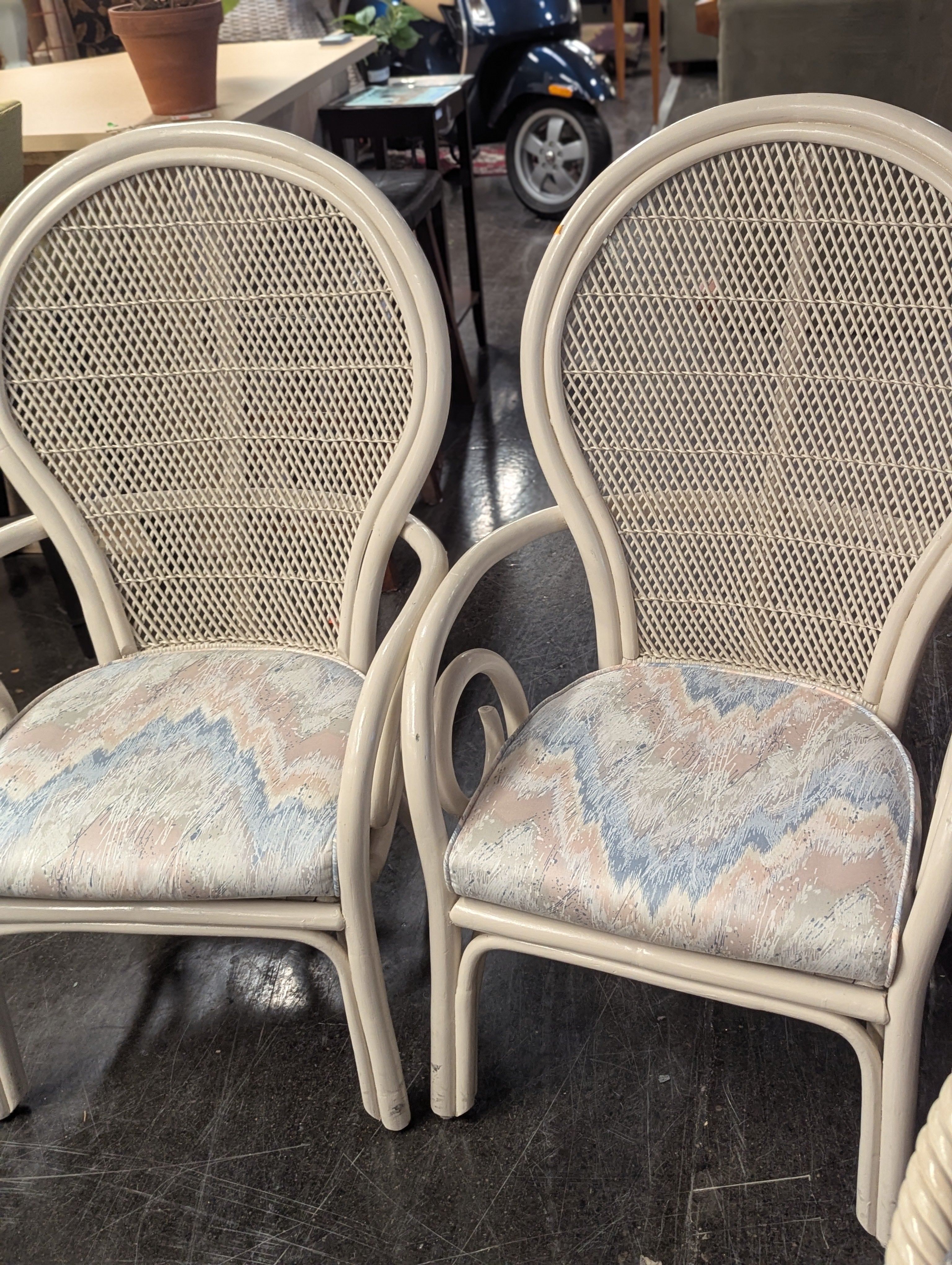 Palm Beach Regency Rattan Chairs (Set Of 2)