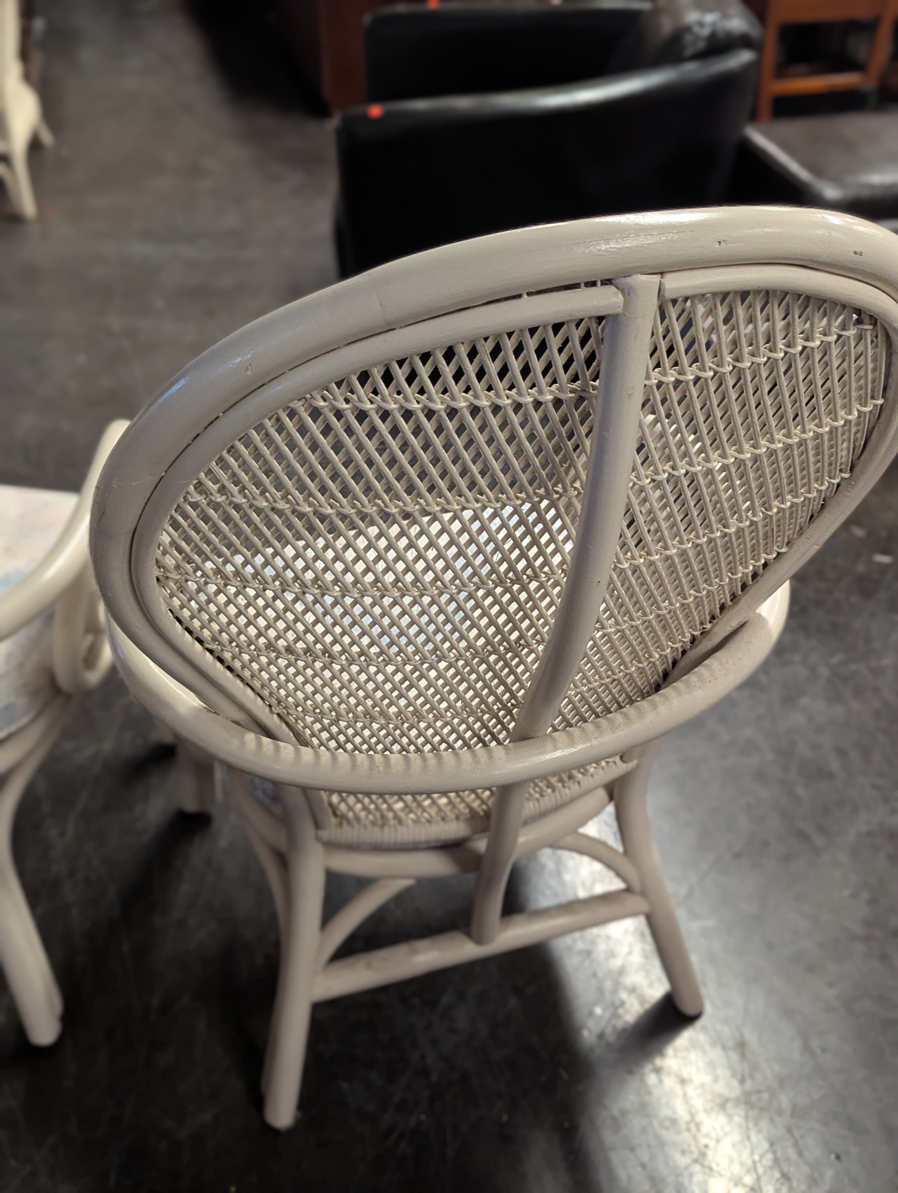 Palm Beach Regency Rattan Chairs (Set Of 2)