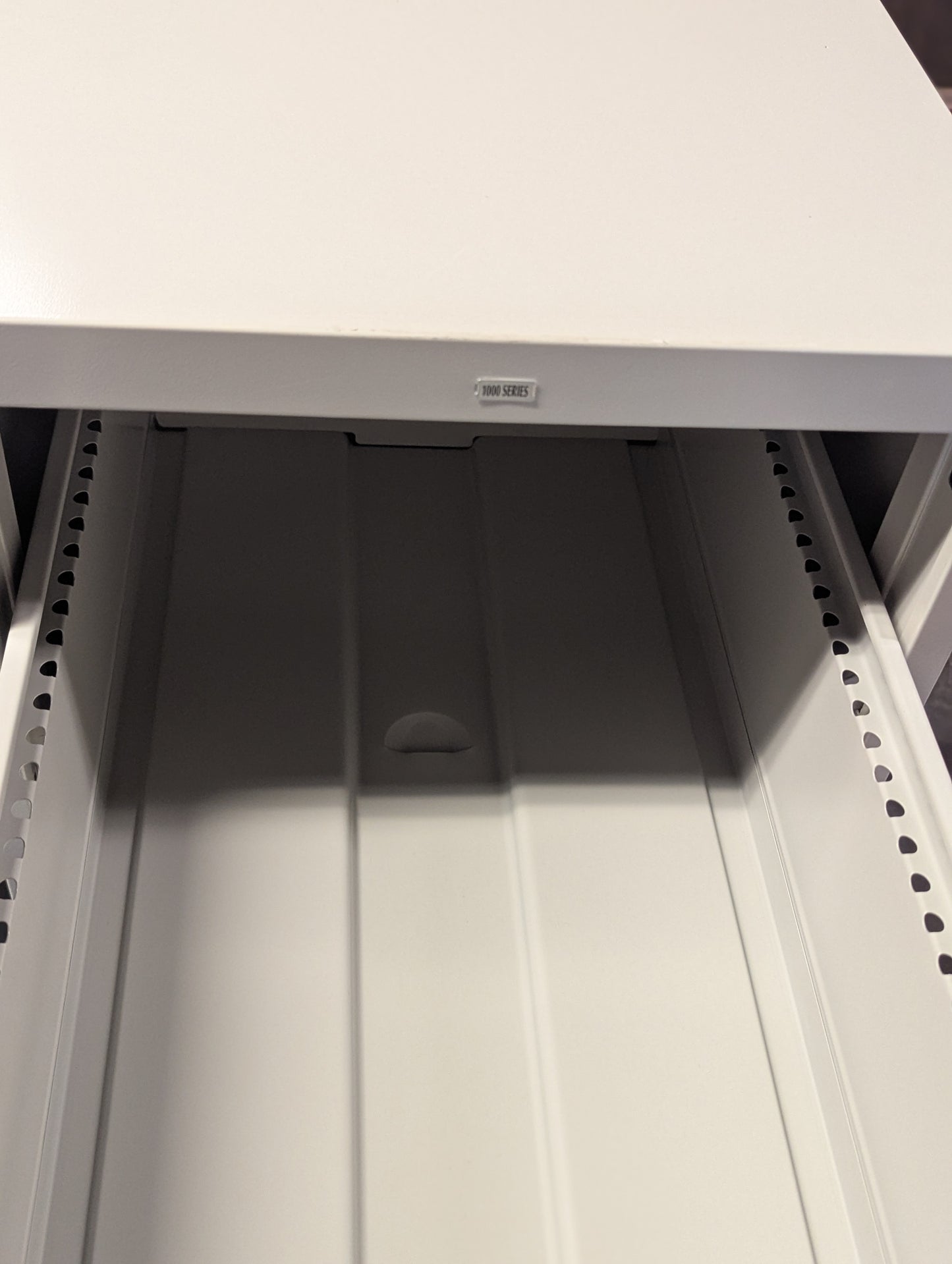 Beige Narrow Filing Cabinet