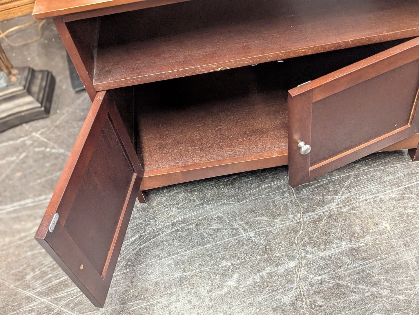 Small Oak Two Door Cabinet
