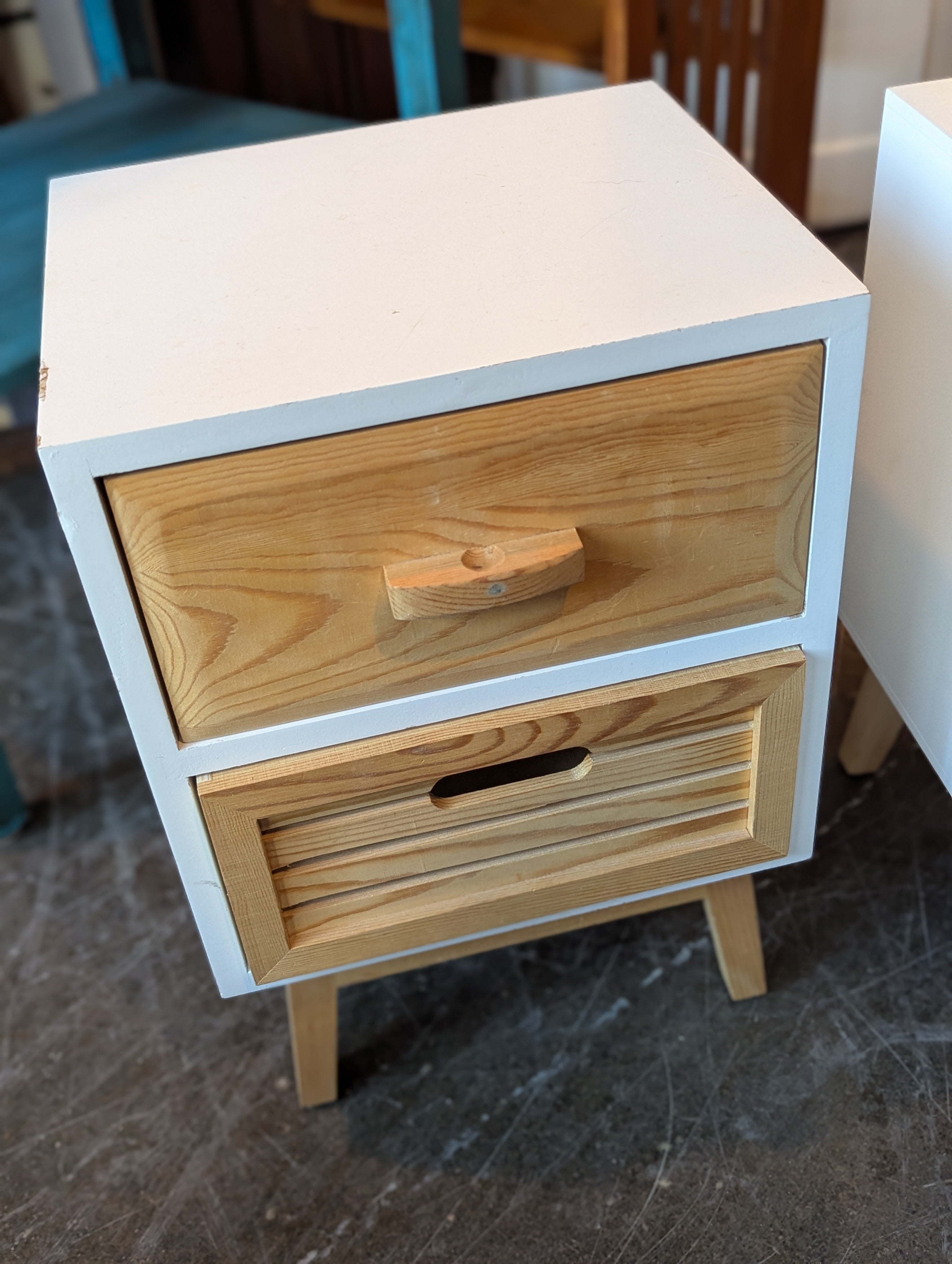Wood And White Kids Nightstands