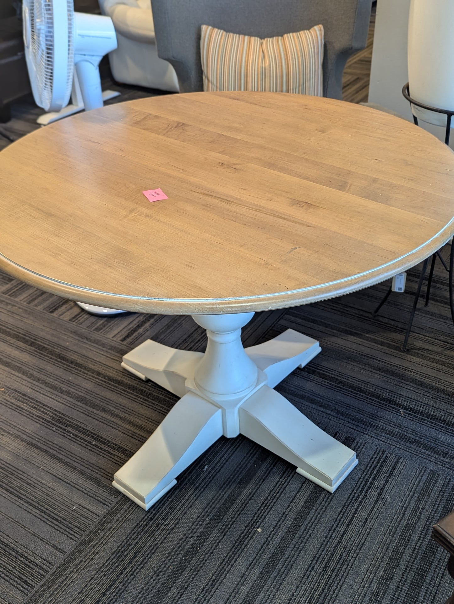 Ethan Allen Bristol Table and 5 Louis XVI style medallion chairs