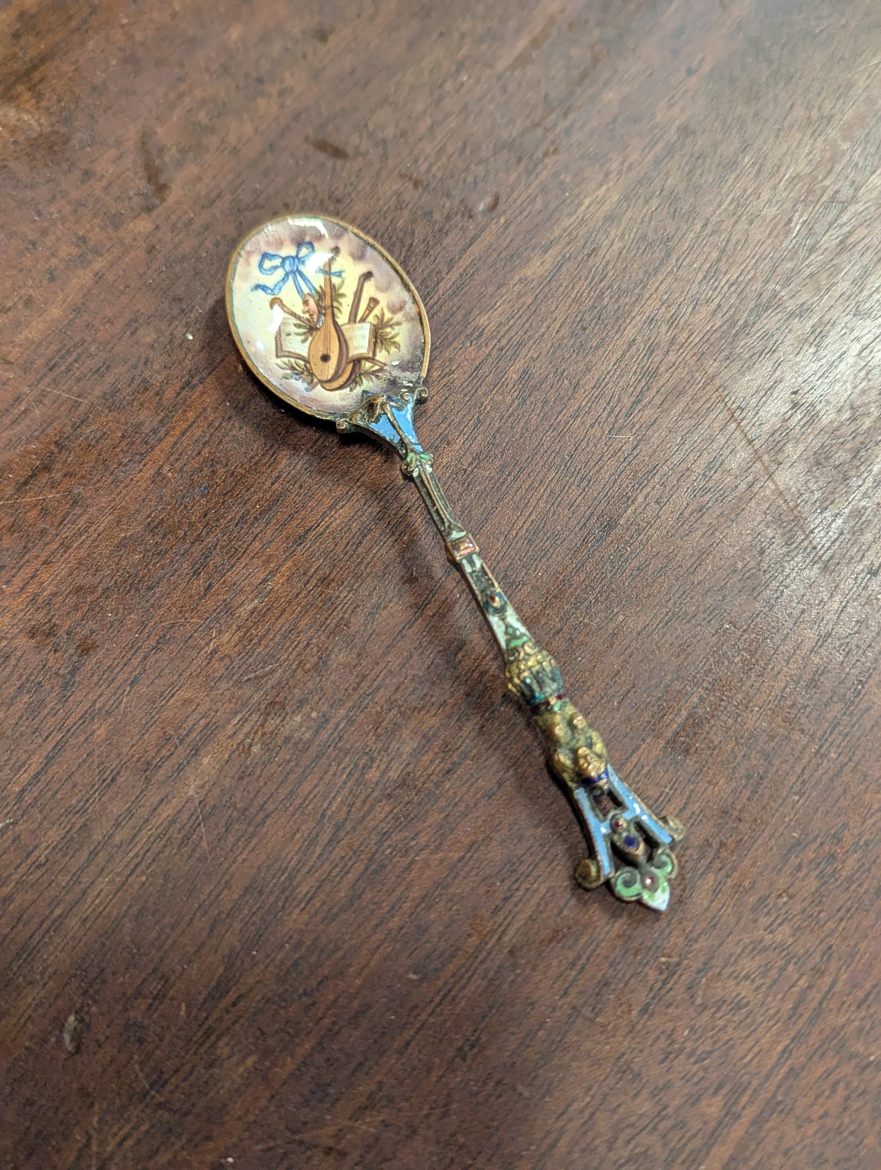 Enamel Souvenir Spoon