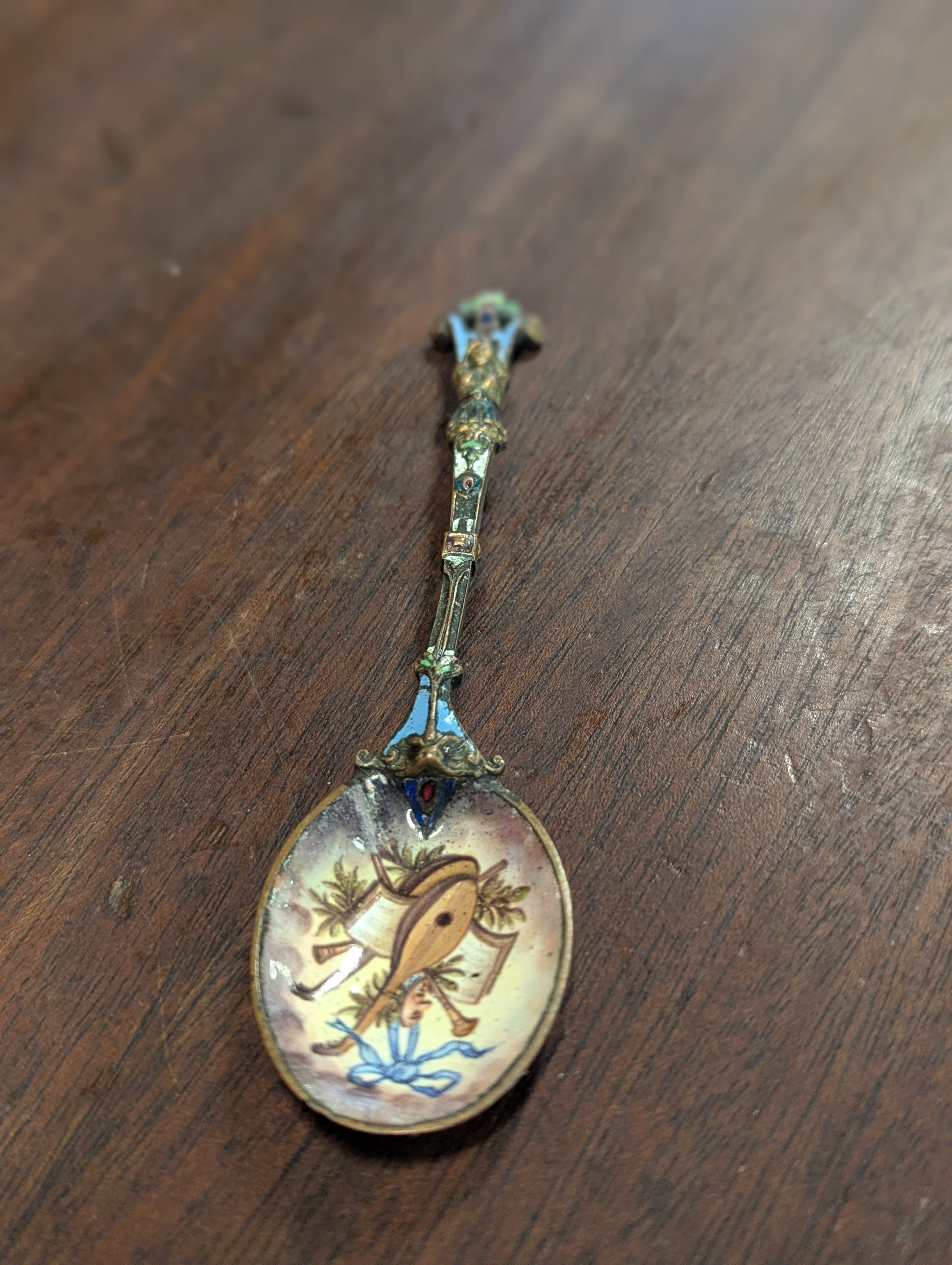 Enamel Souvenir Spoon