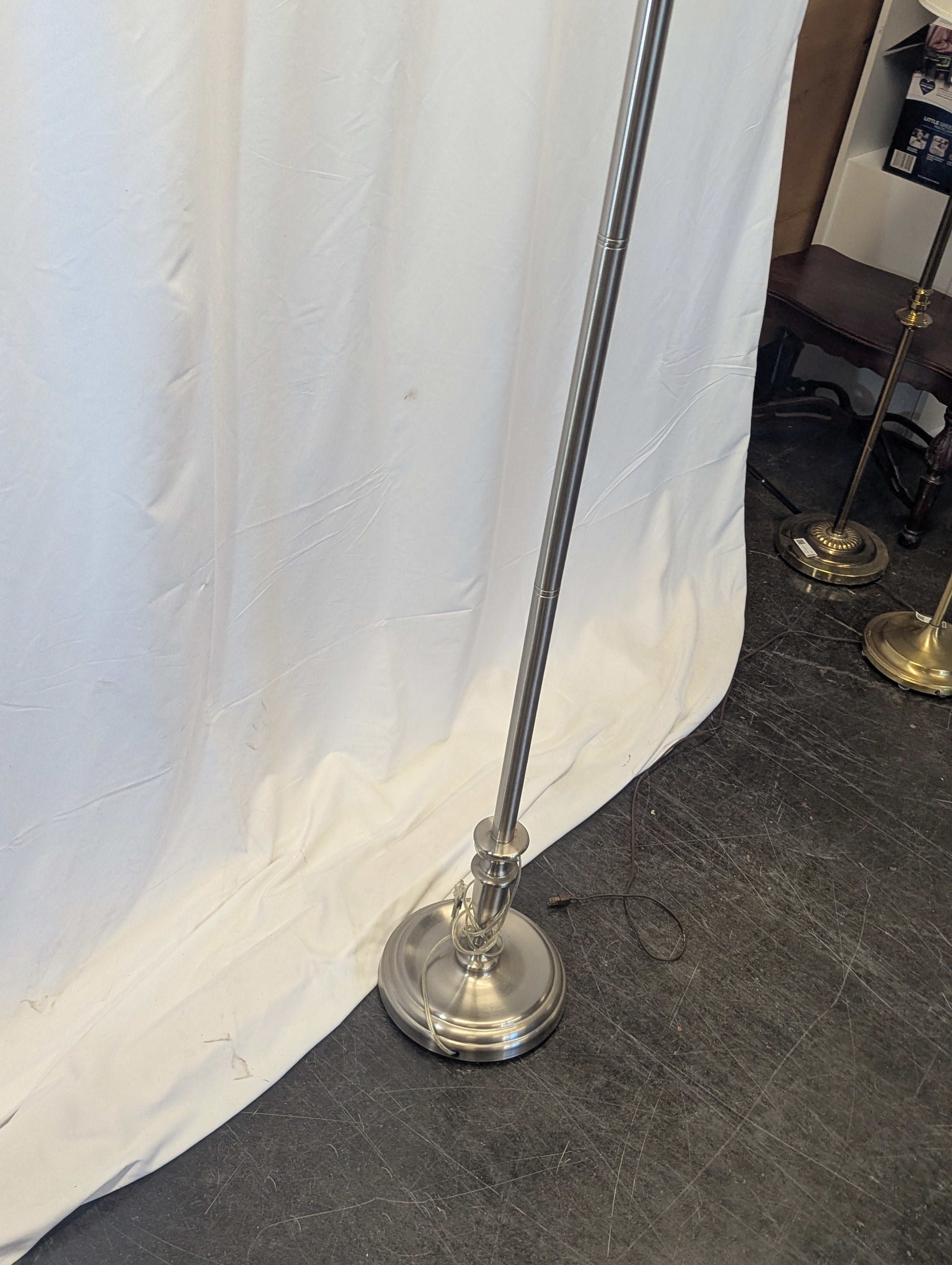 Silver Stand Sconce Floor Lamp