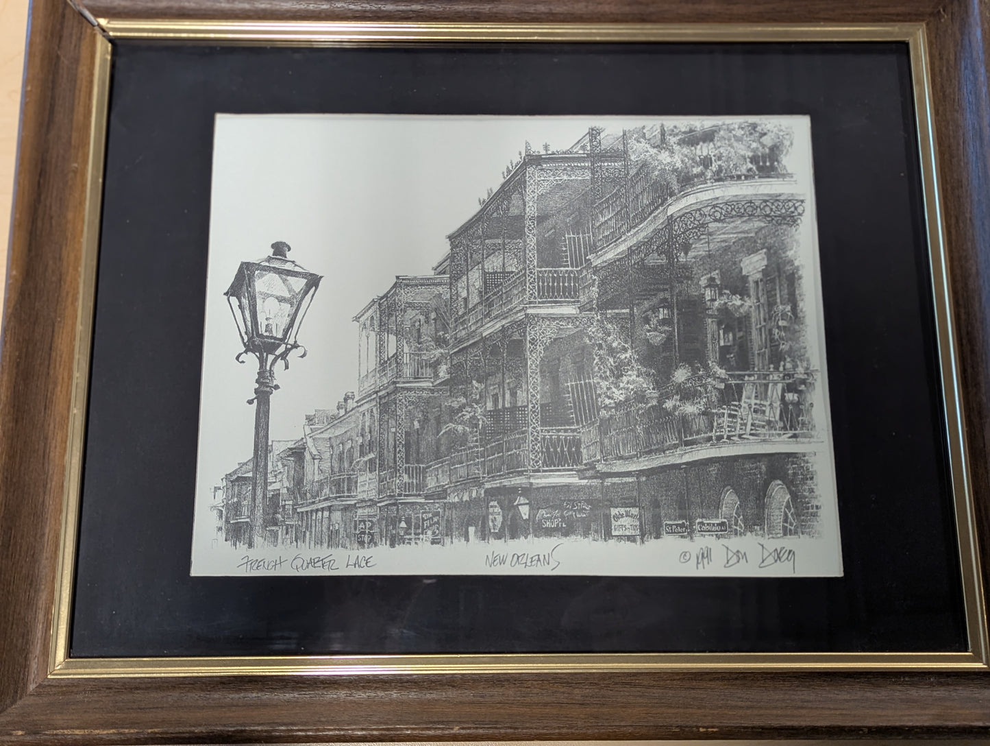 New Orleans Print "French Quarter Lace" by Don Davey