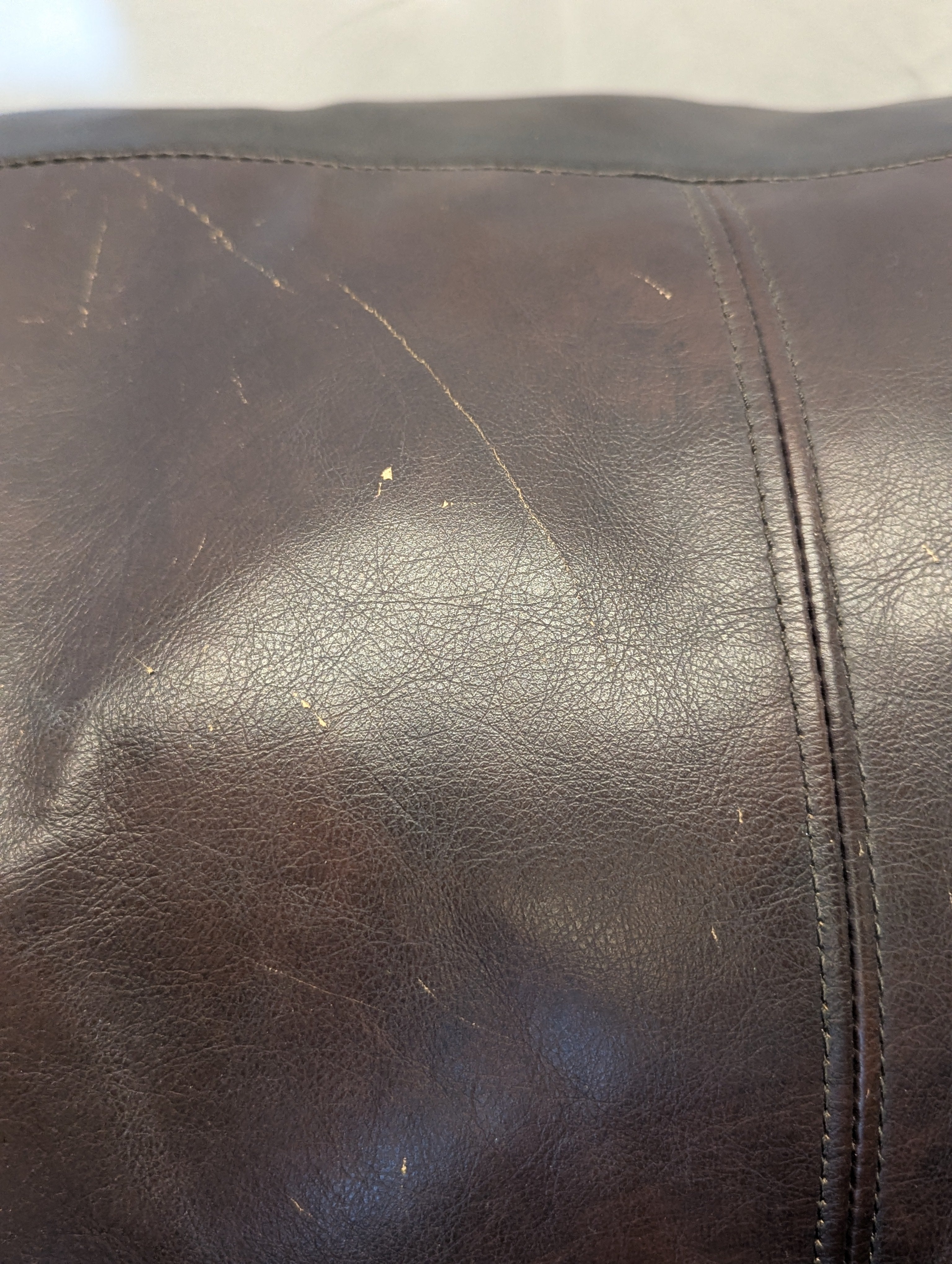 Large Brown Bucket Seat