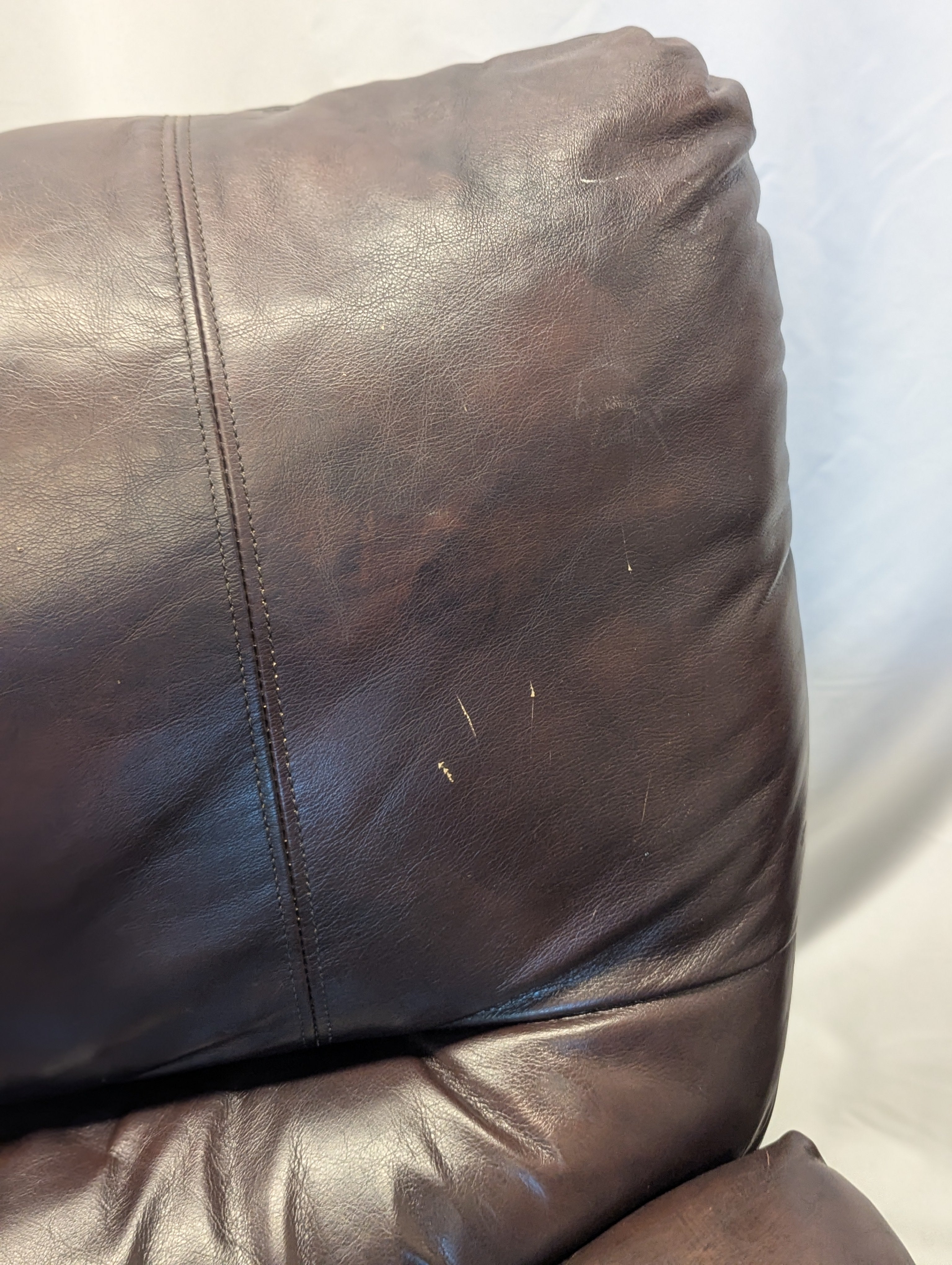 Large Brown Bucket Seat