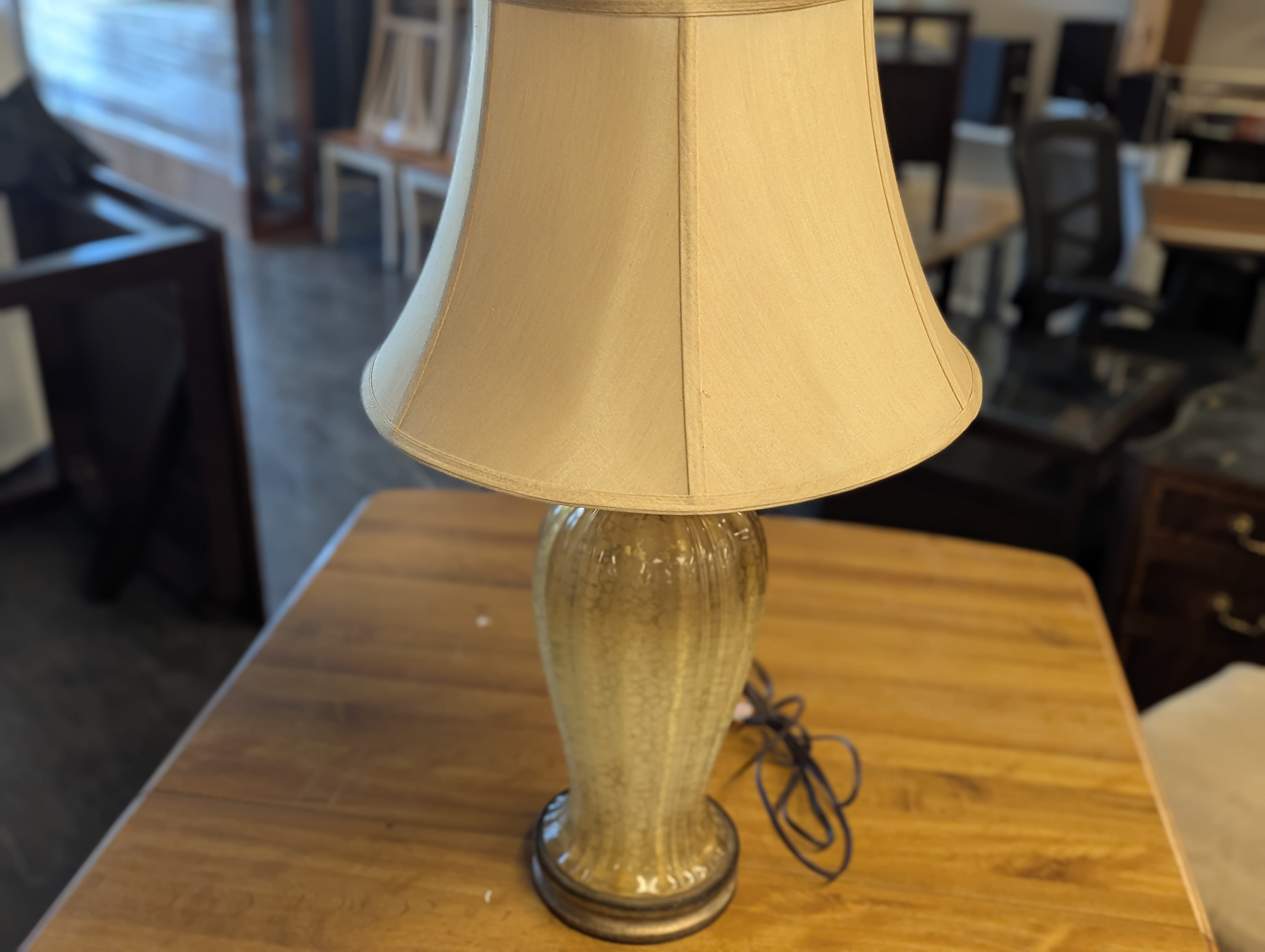 Pair of Murano Glass Table Lamps With Ombre Finish