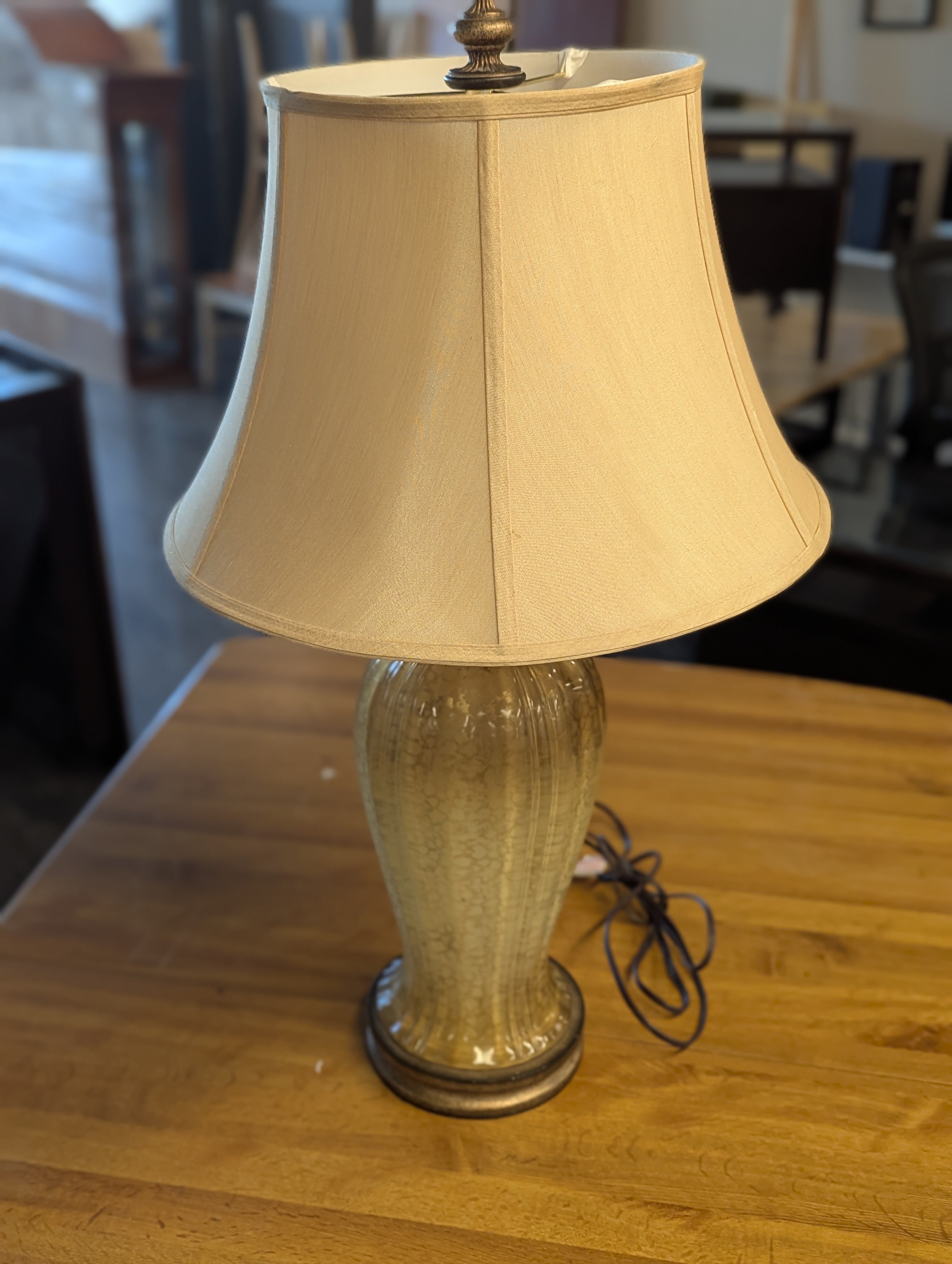 Pair of Murano Glass Table Lamps With Ombre Finish