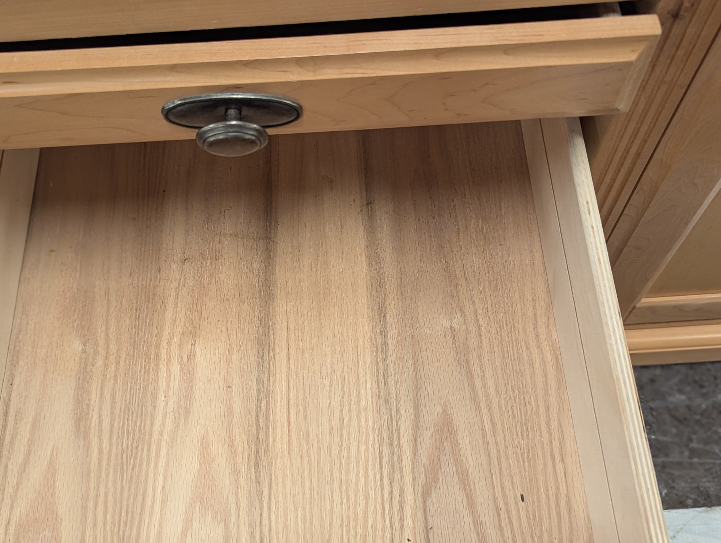 Light Oak Entertainment Center/Media Cabinet