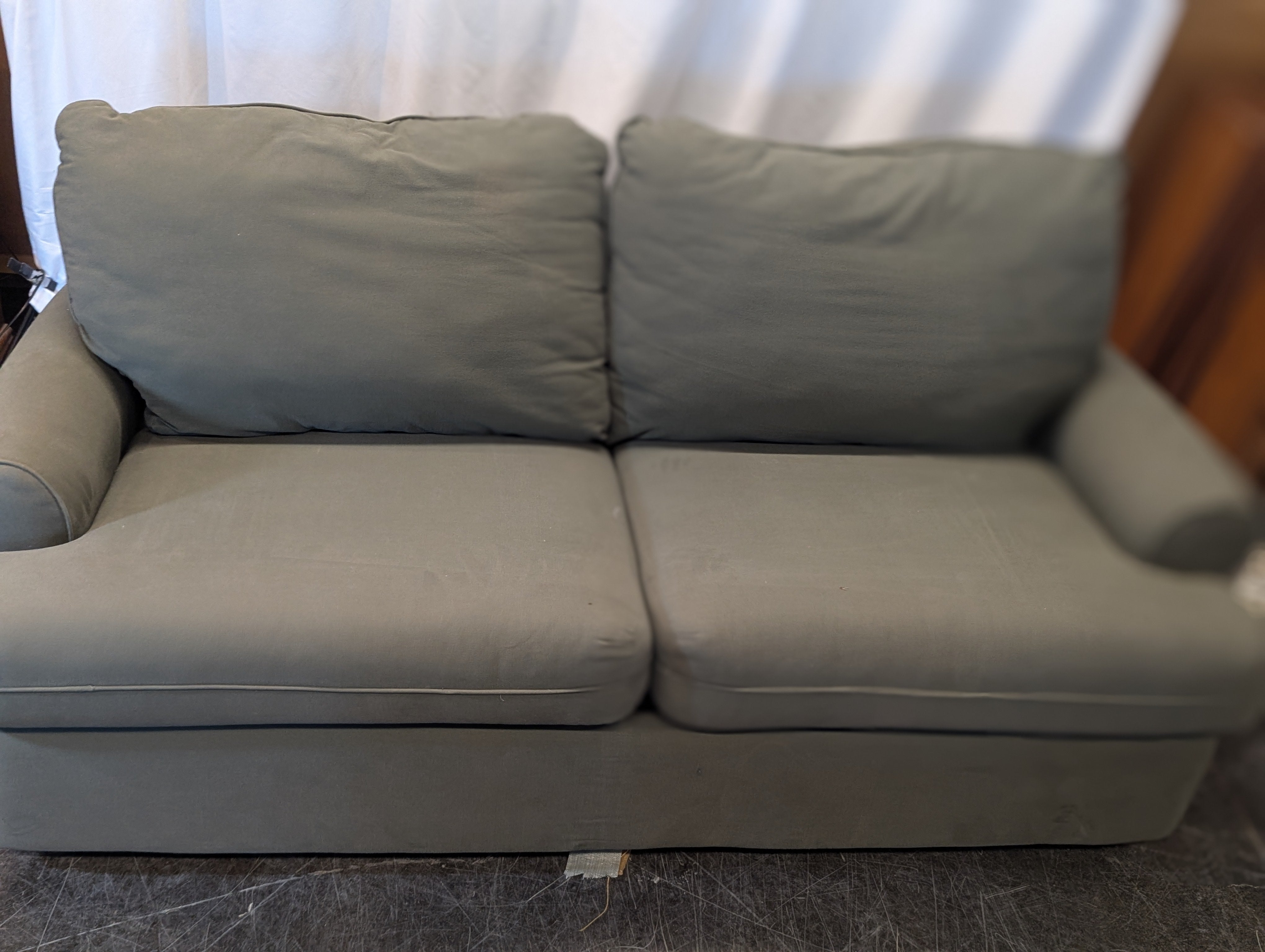 Sage Microfiber Loveseat (Sleeper Sofa)