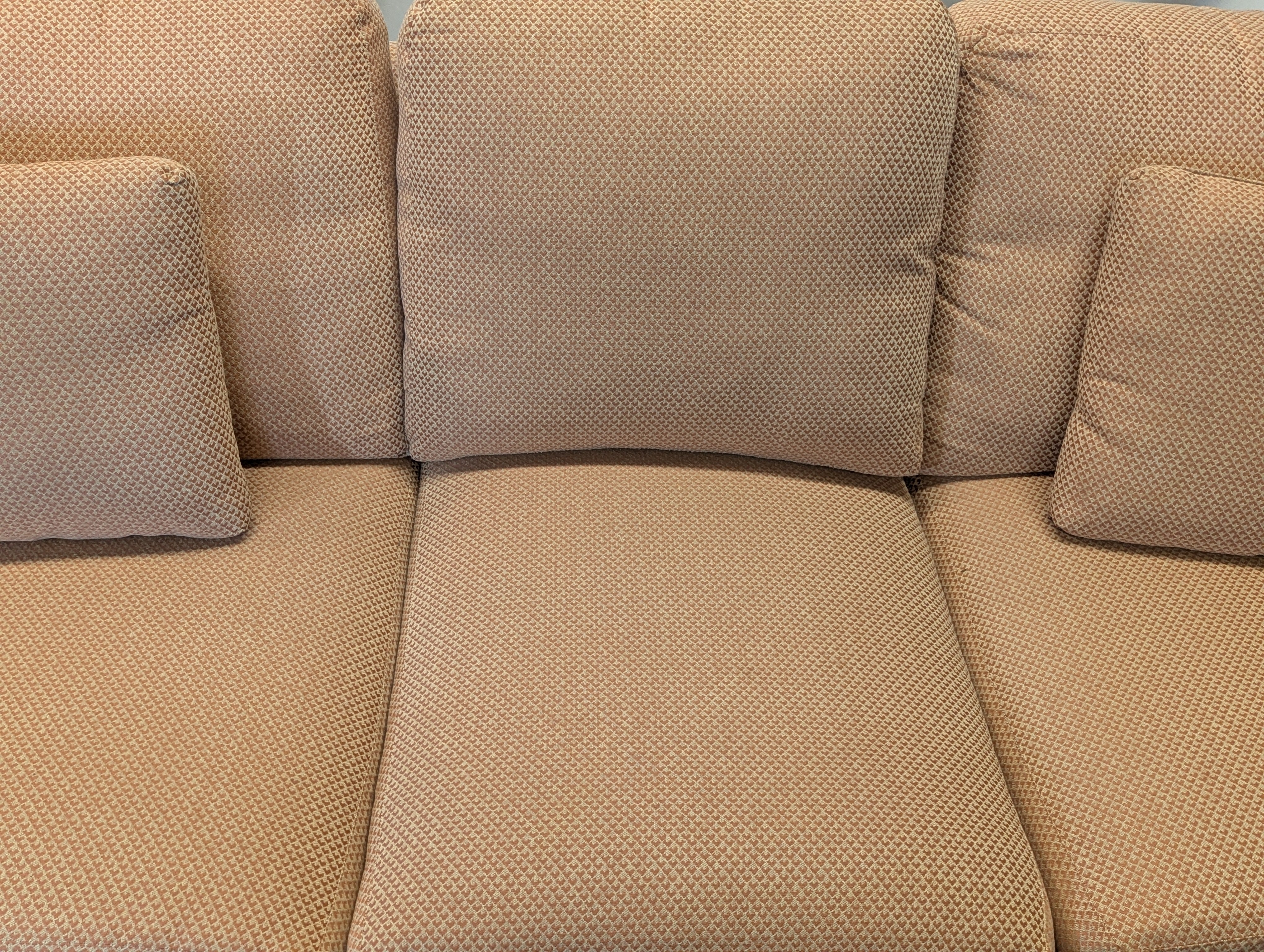 Textured Salmon Couch