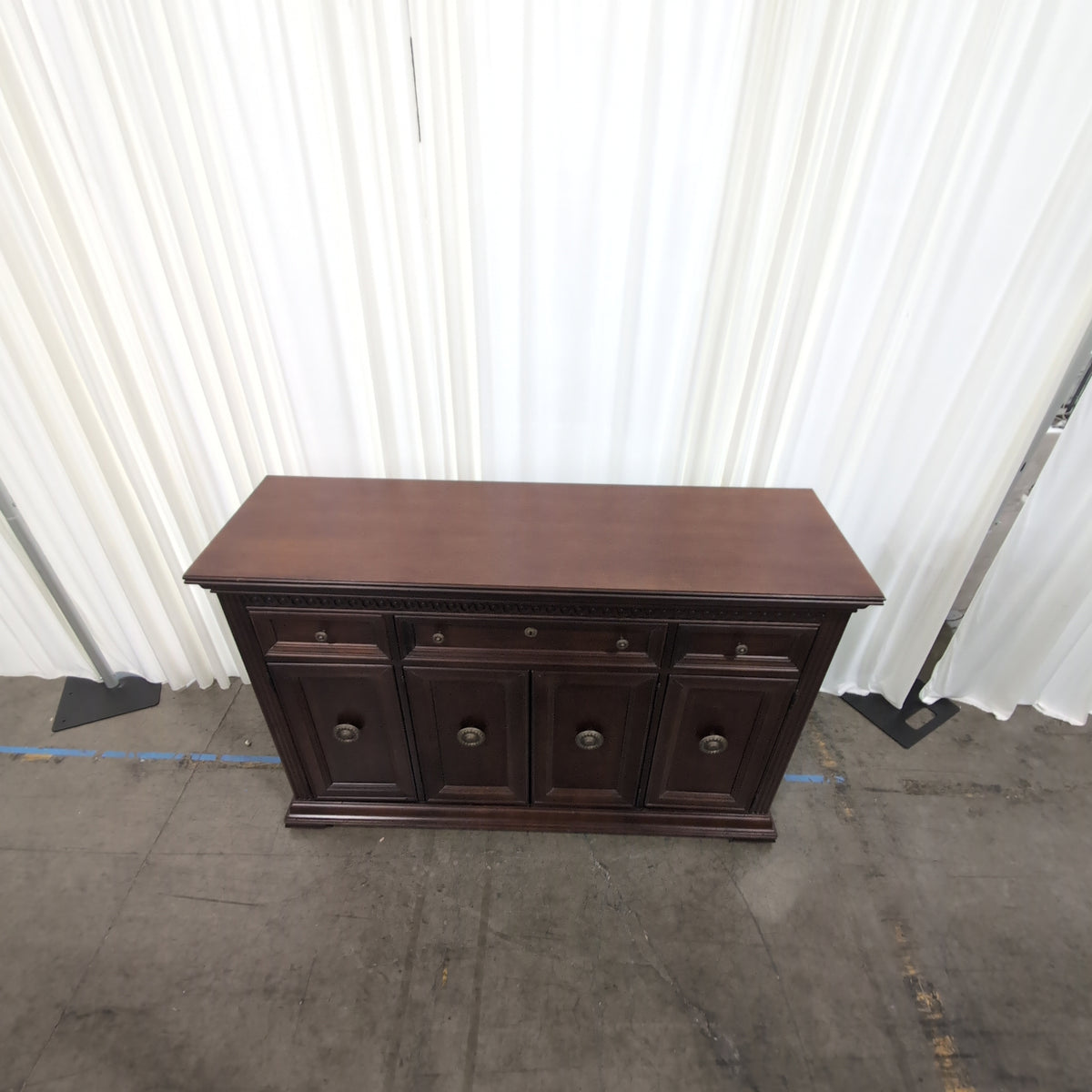 Broyhill Premier Cherry Finish Wood Dining Buffet with Ornate Hardware