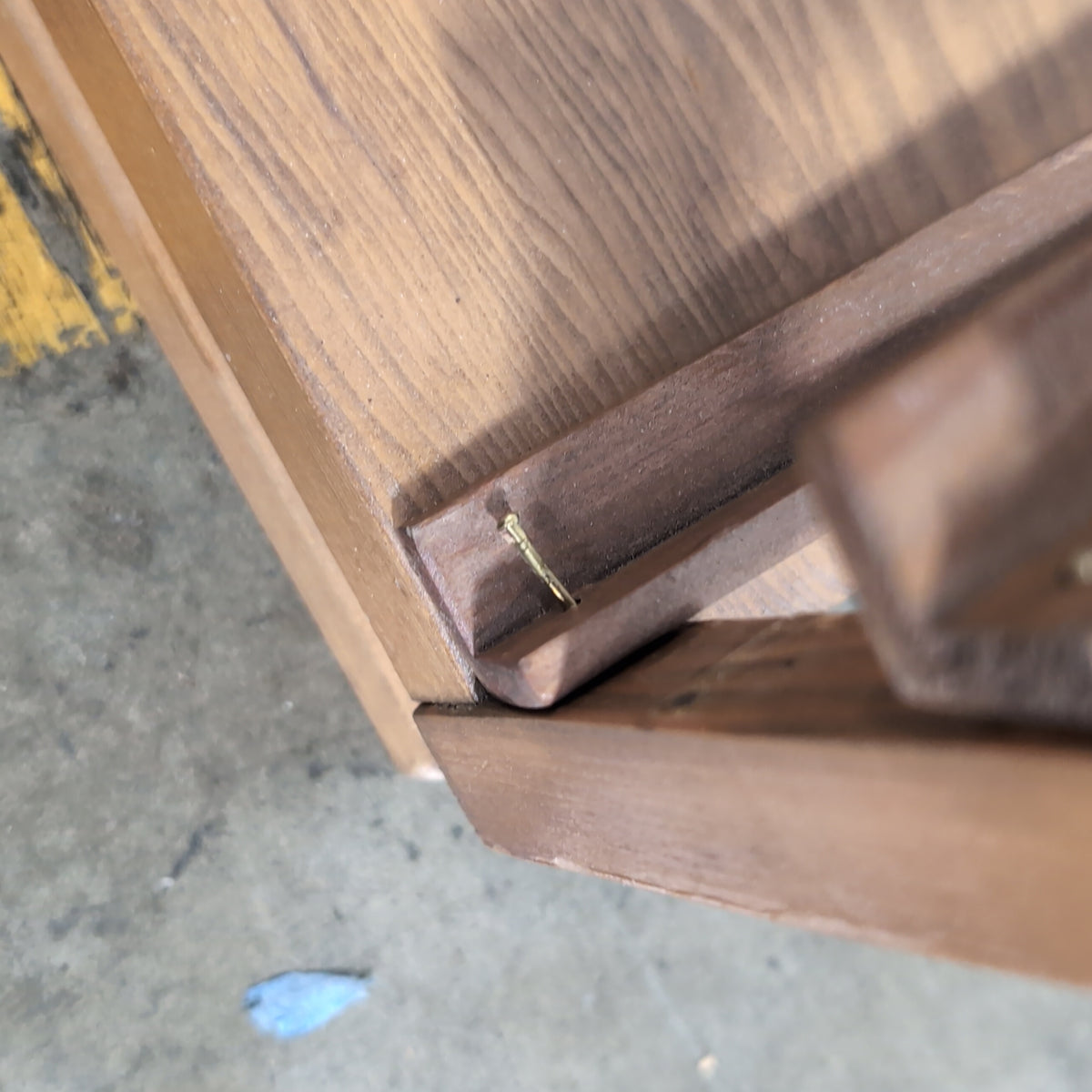 Tall Brown Wood CD Rack