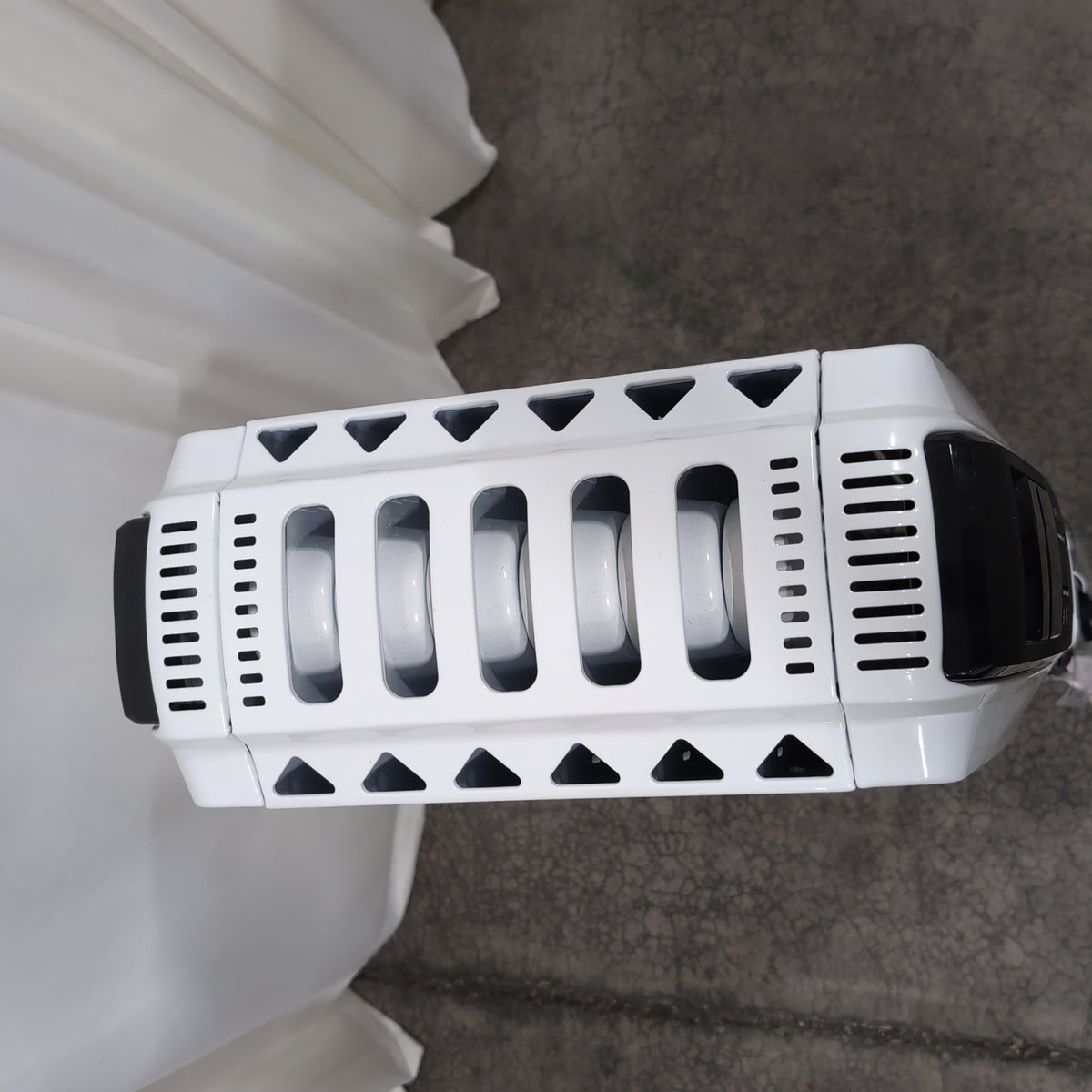 White Portable Oil-Filled Radiator Heater with Wheels