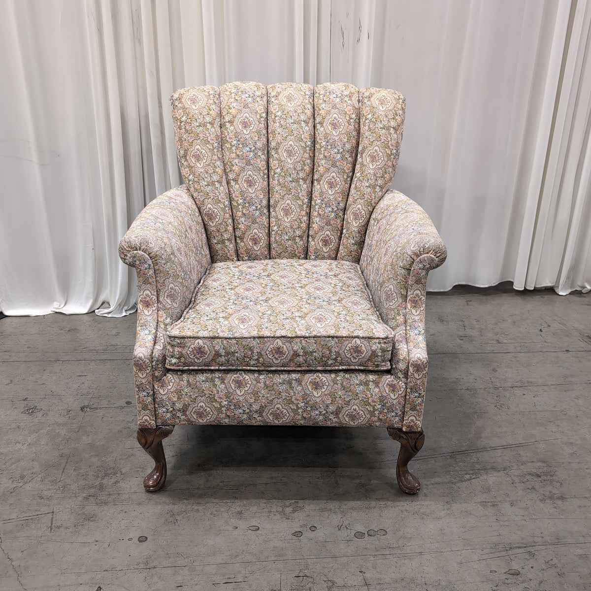 Joe Ruggiero Collection Floral Upholstered Armchair